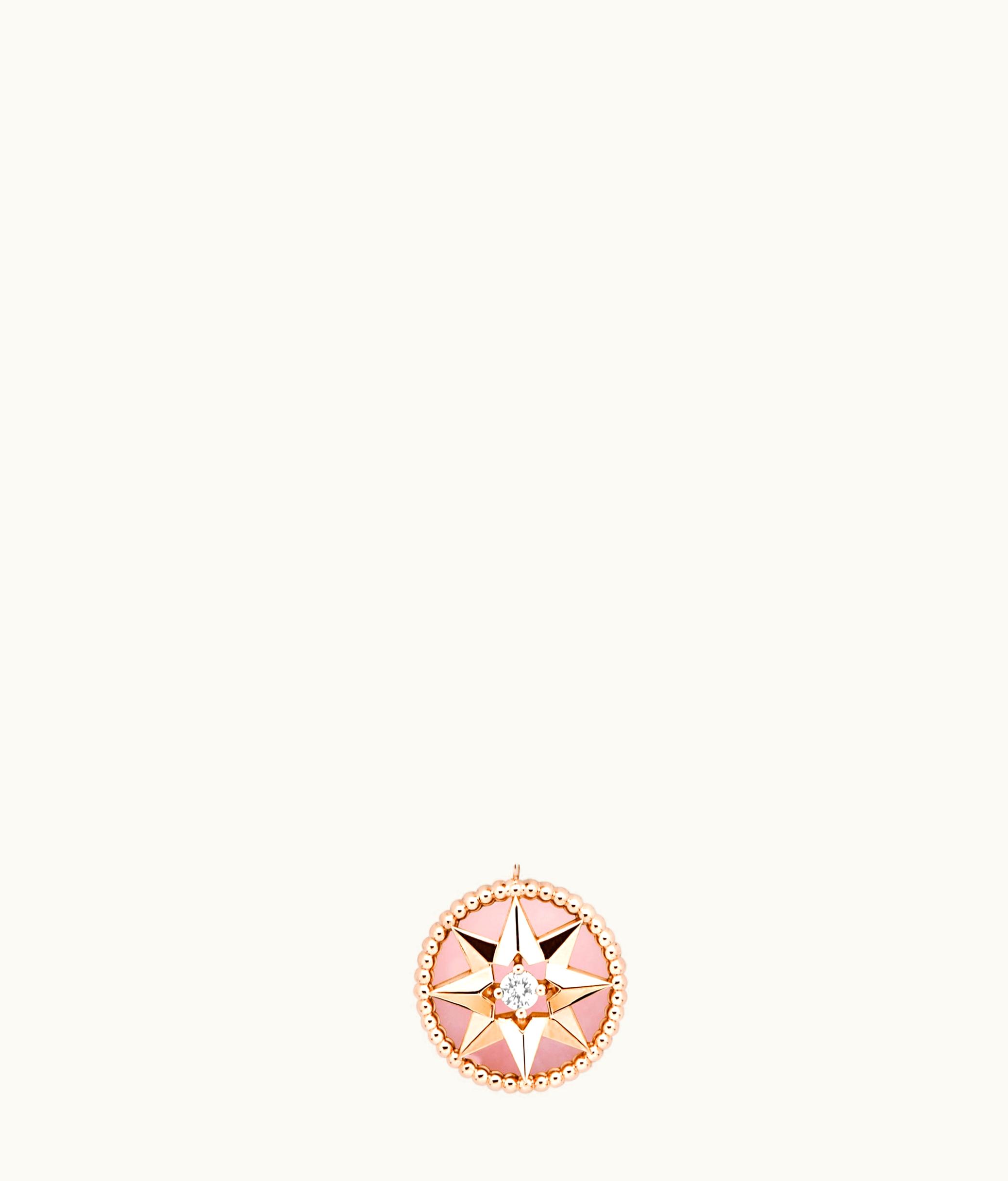Dior Rose Des Vents Necklace - Pink Gold, Diamonds And Pink Opal