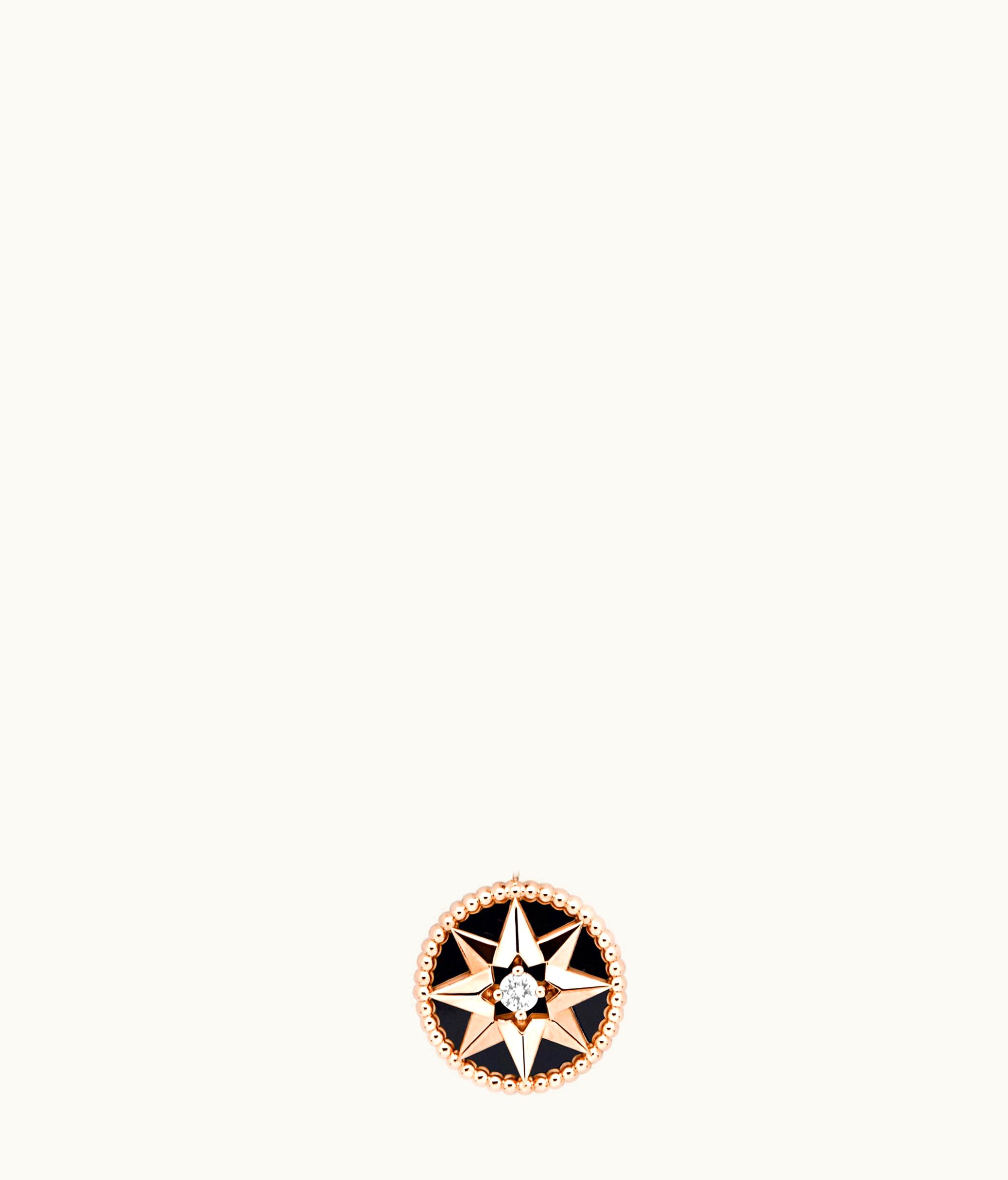 Dior Rose Des Vents Necklace - Pink Gold, Diamonds And Onyx