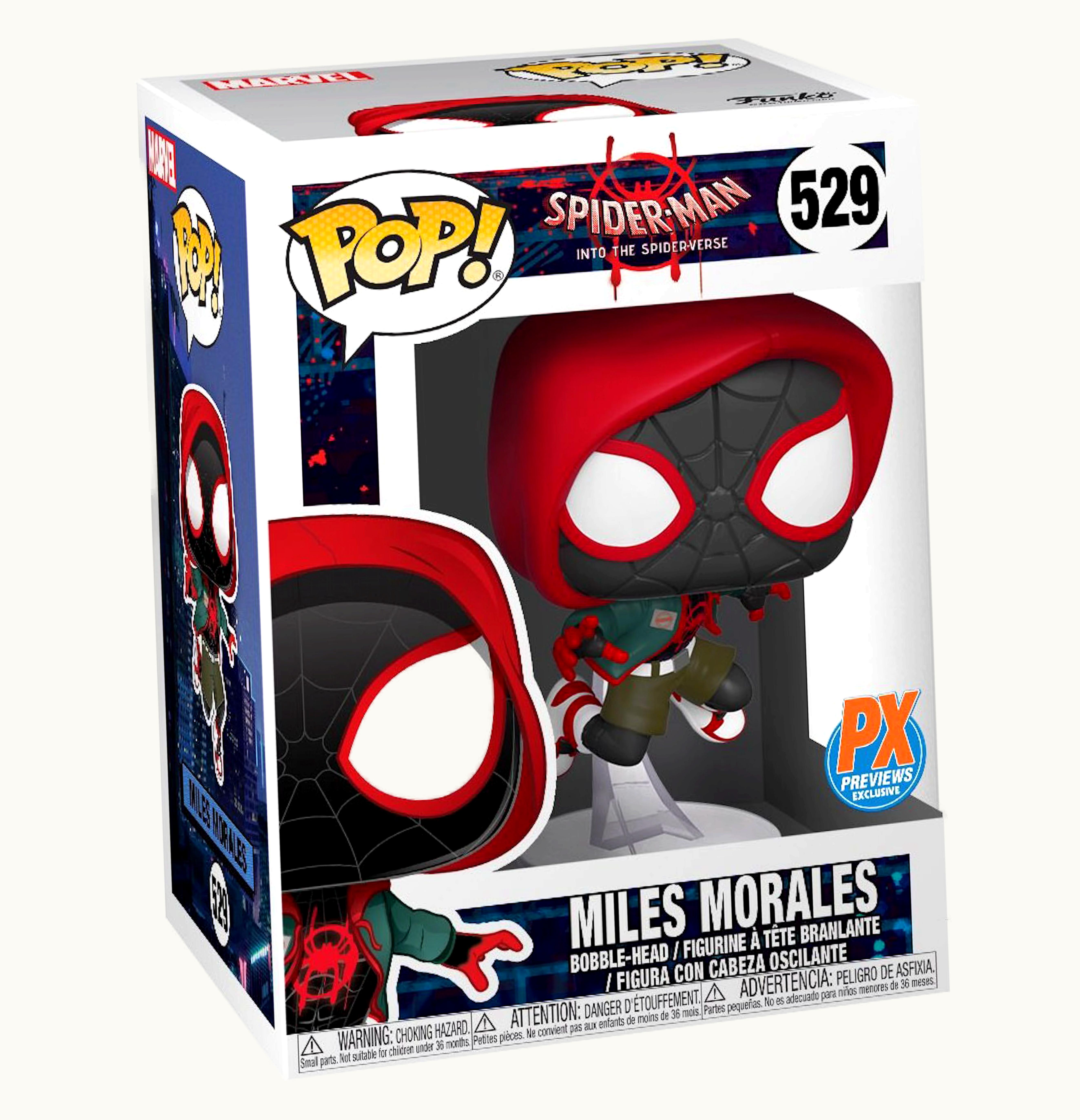 Funko Funko Pop Spider Man Into The Spider Verse Miles Morales PX Previews Exclusive Figure 529