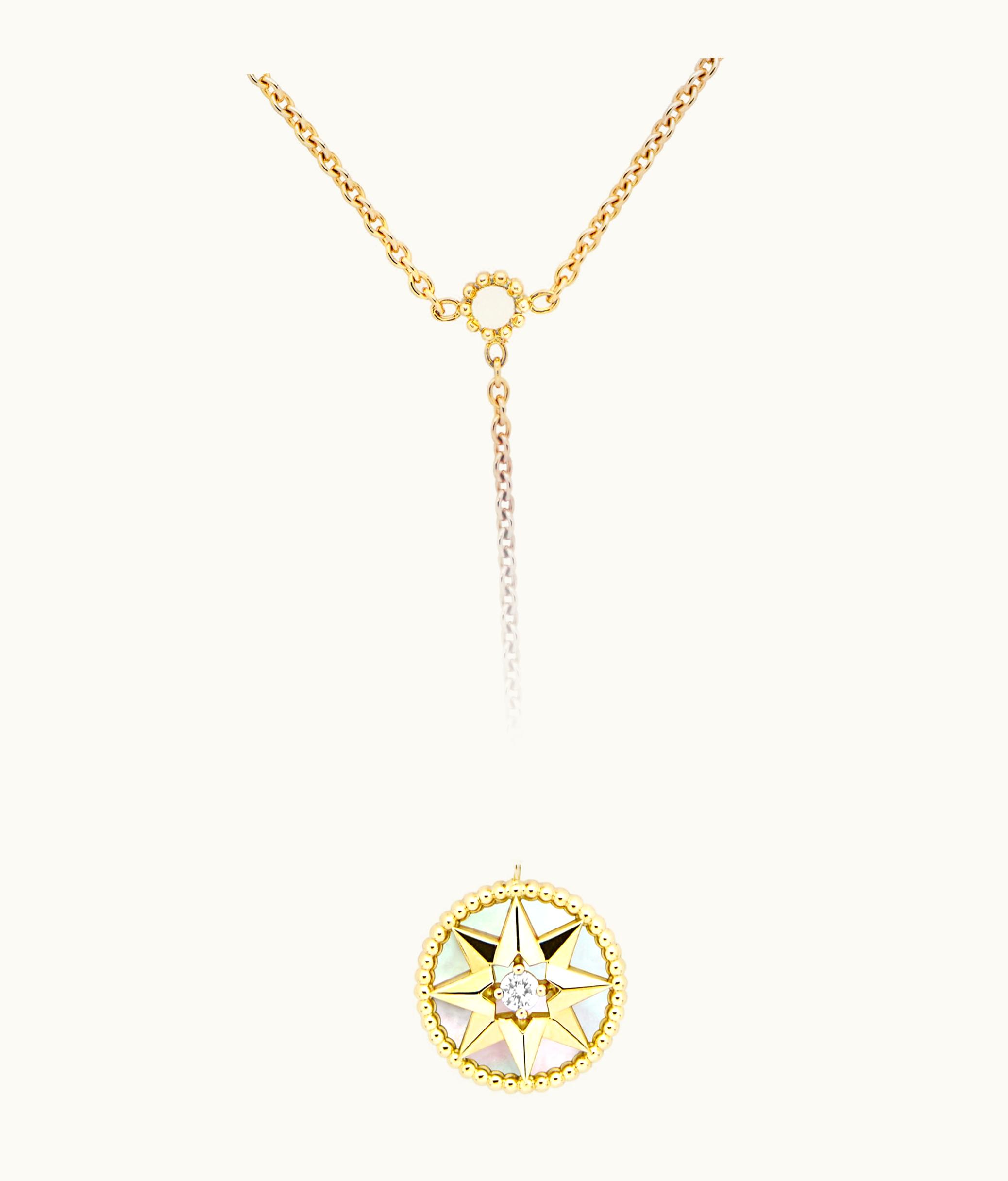 Dior Victoire de Castellane Rose Des Vents Necklace - Yellow Gold, Diamonds And Mother-of-Pearl