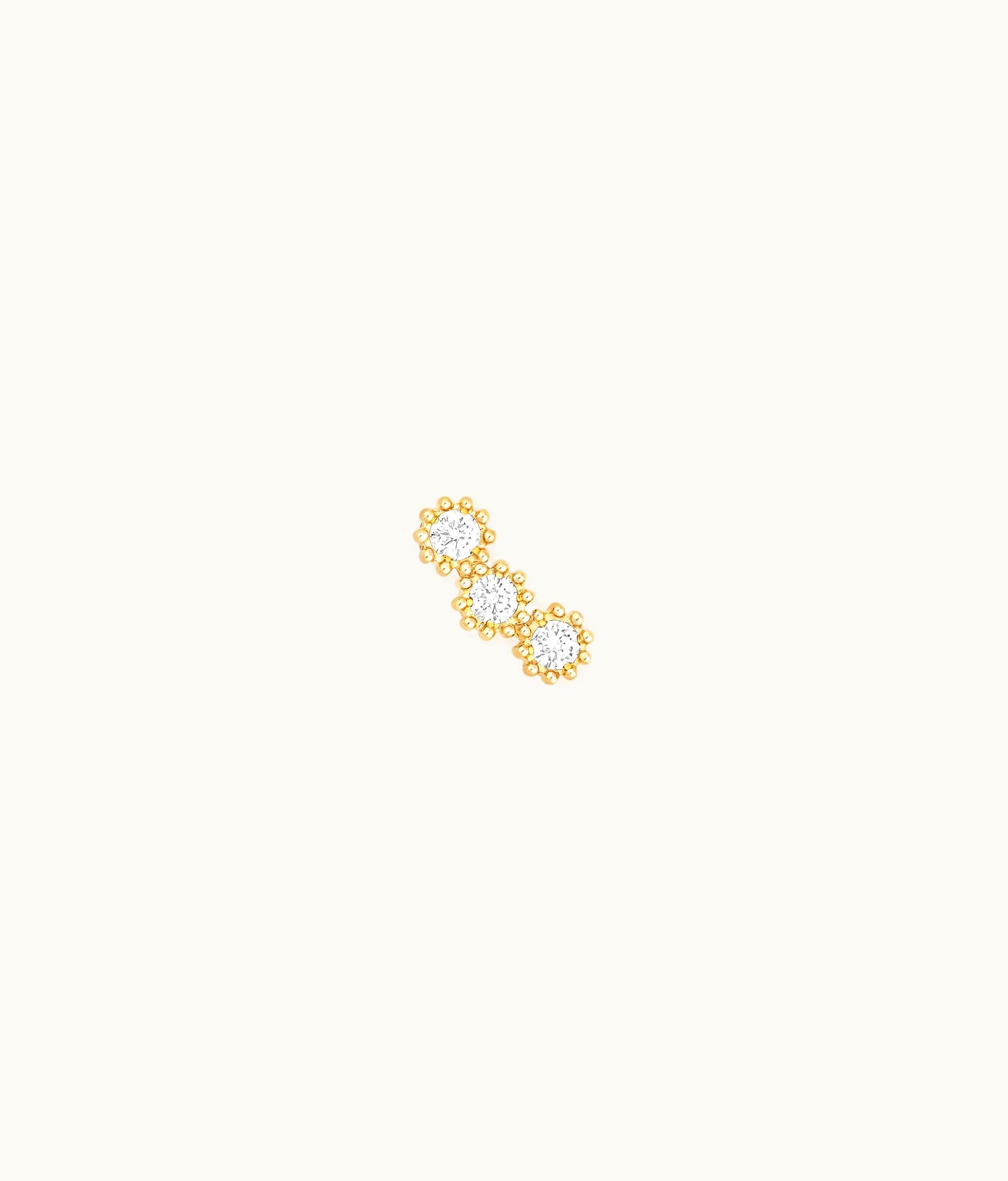 Dior Mimirose Earring - Yellow Gold And Diamonds