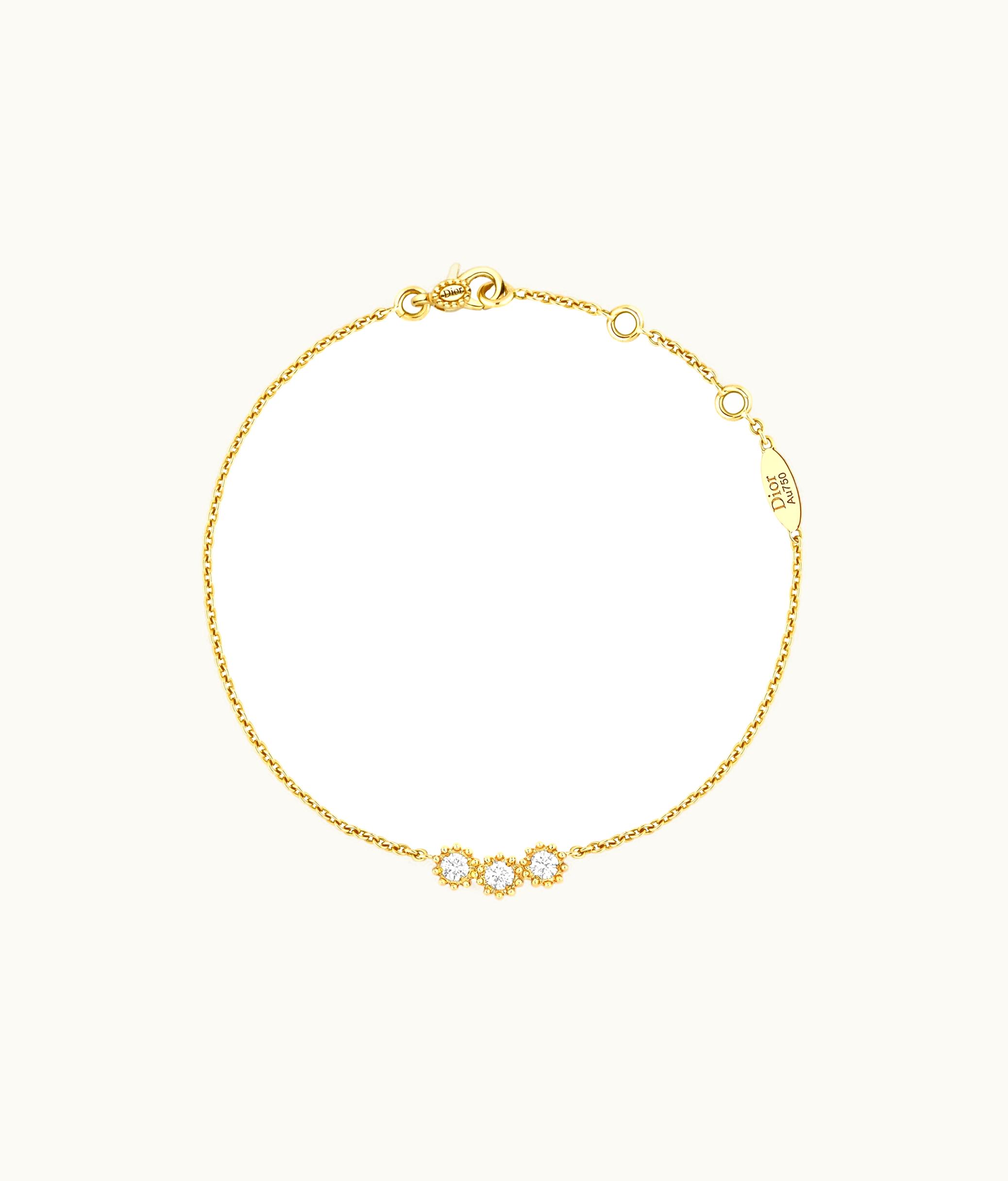 Dior Mimirose Bracelet - Yellow Gold And Diamonds