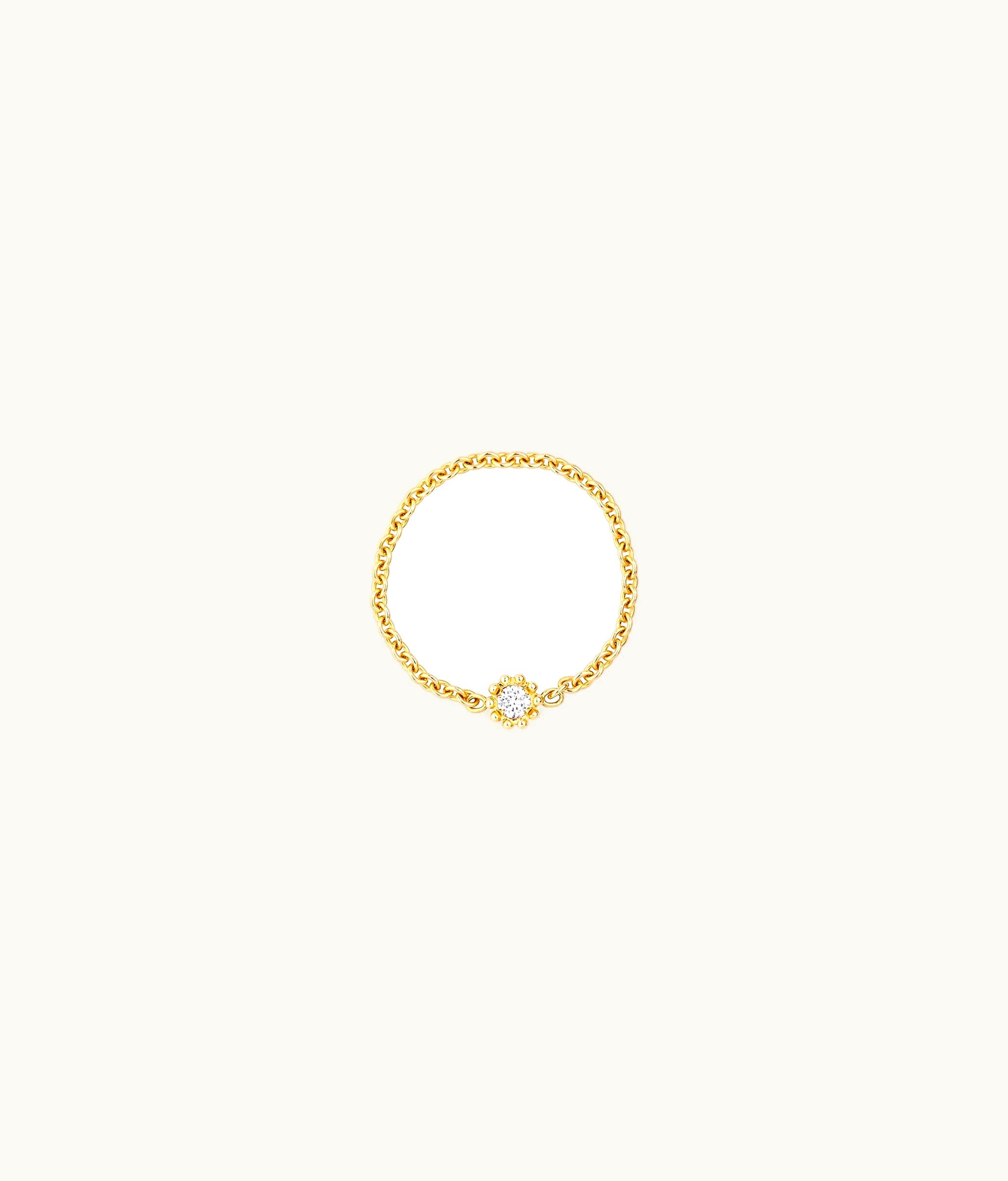Dior Mimirose Ring - Yellow Gold And Diamond