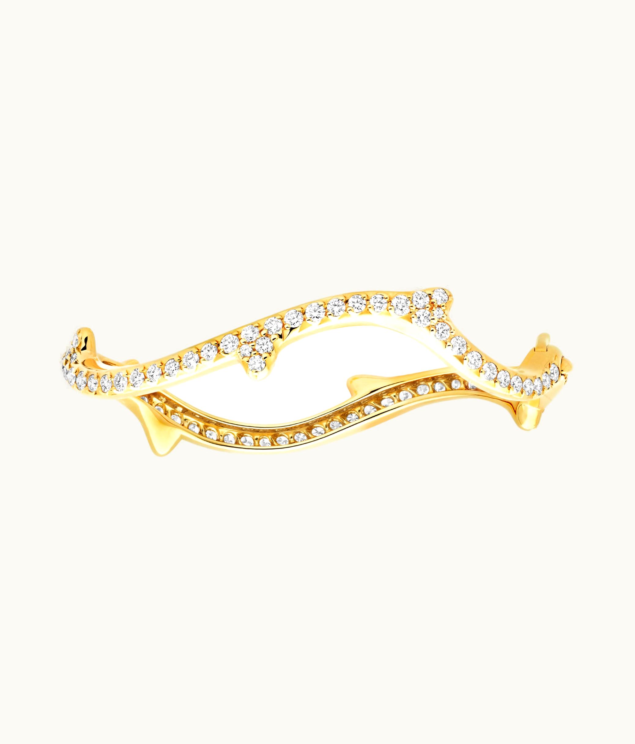 Dior Bois De Rose Bracelet - Yellow Gold and Diamond Thorns