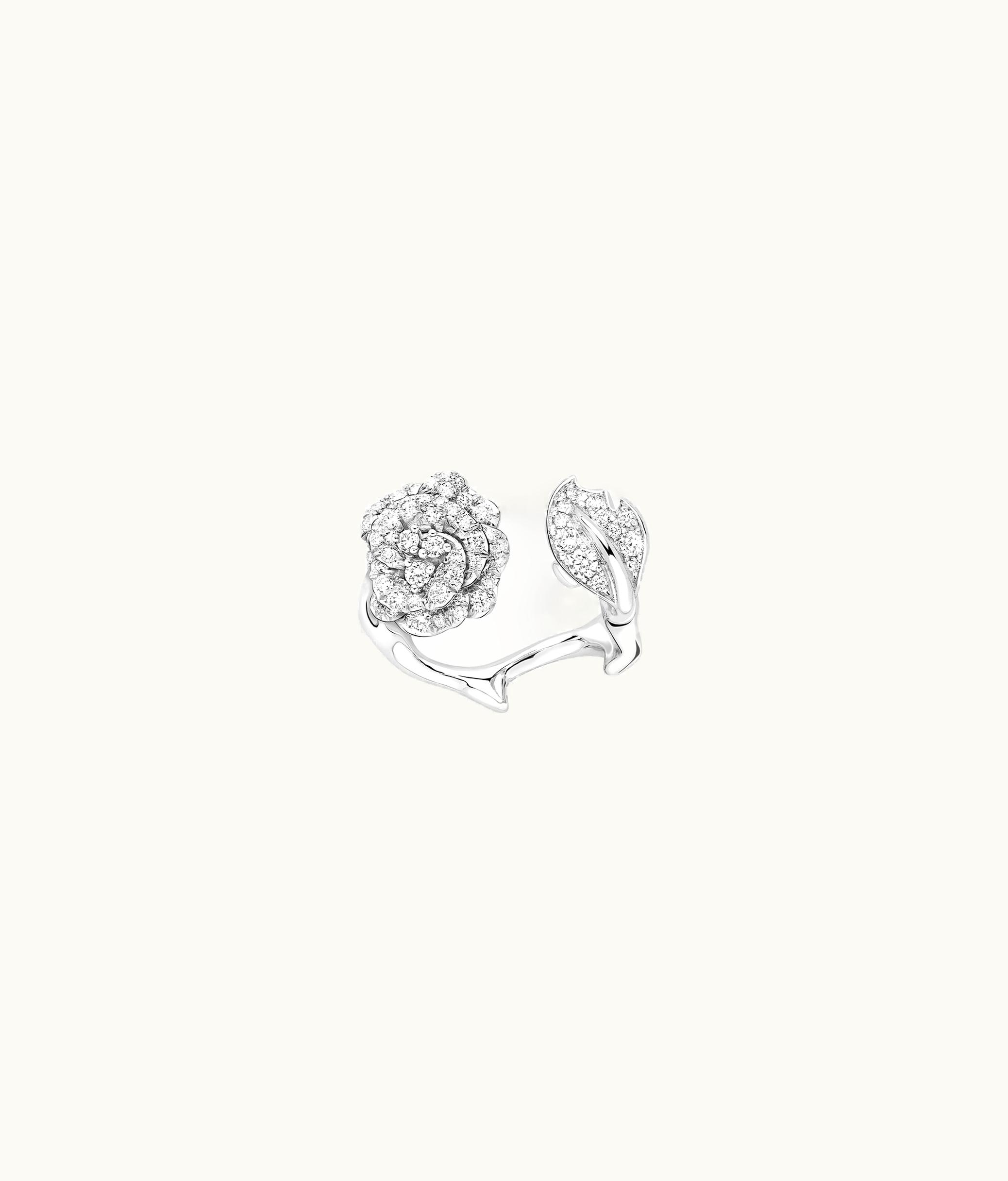 Dior Rose Dior Bagatelle Ring - 18k White Gold And Diamonds