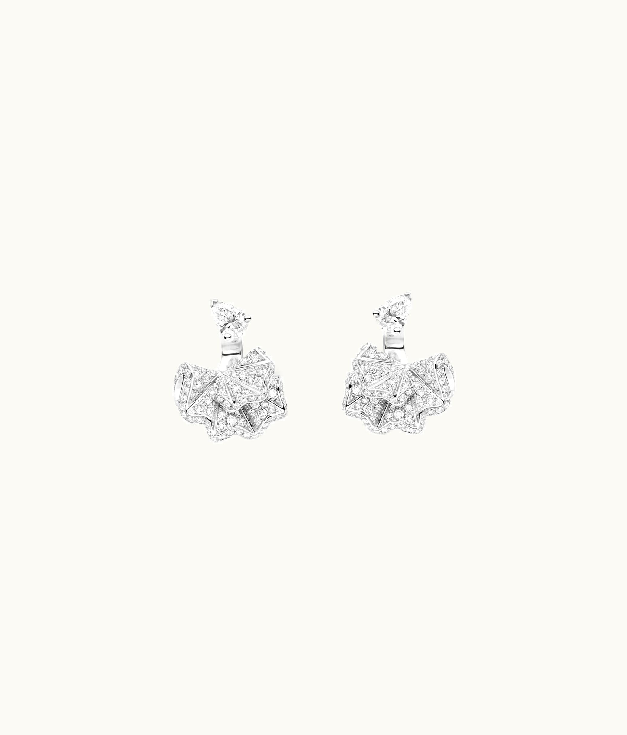 Dior Victoire De Castellane Couture Earrings White Gold And Diamonds