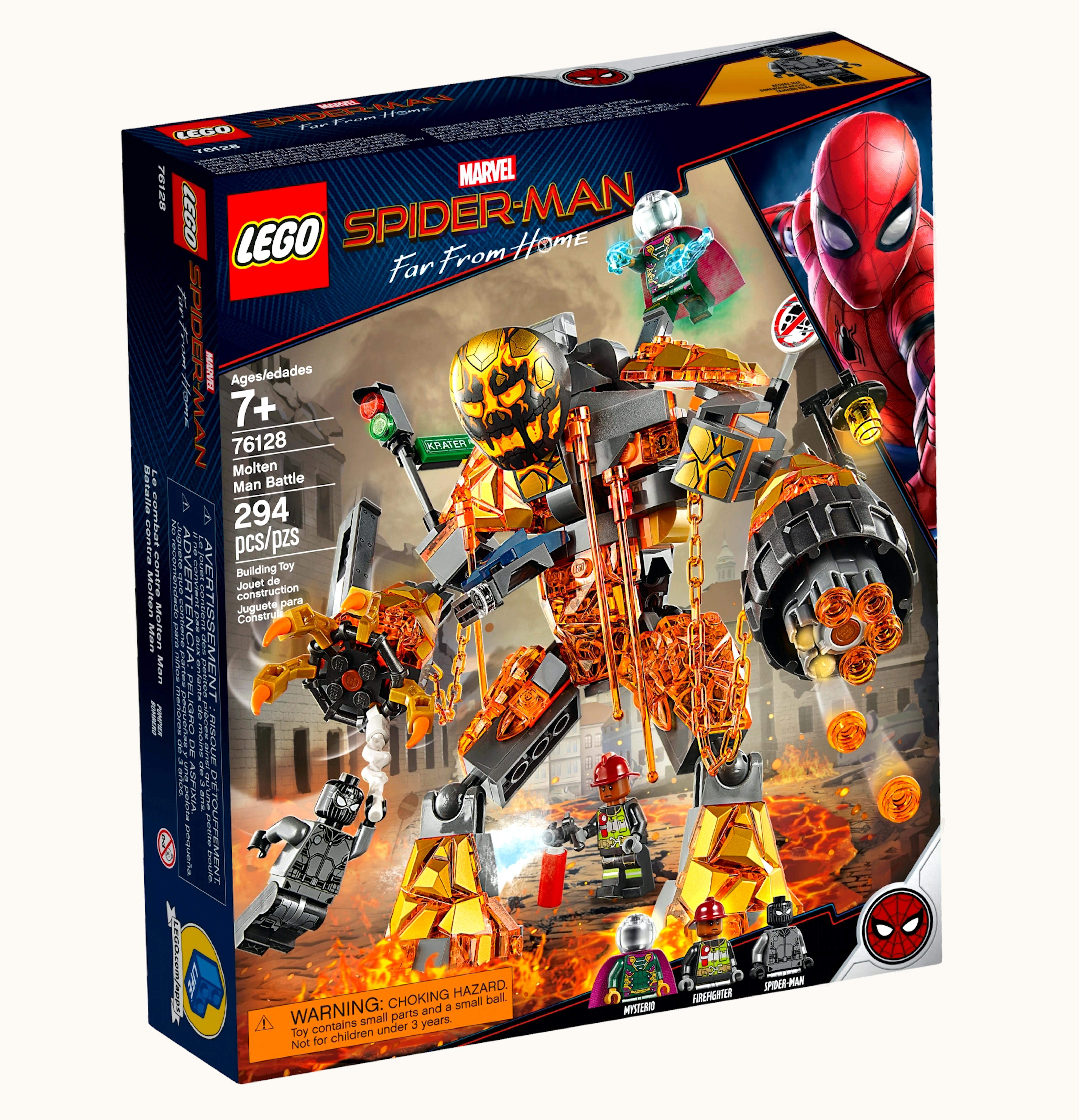 LEGO LEGO Marvel Spider Man Far From Home Molten Man Battle Set 76128