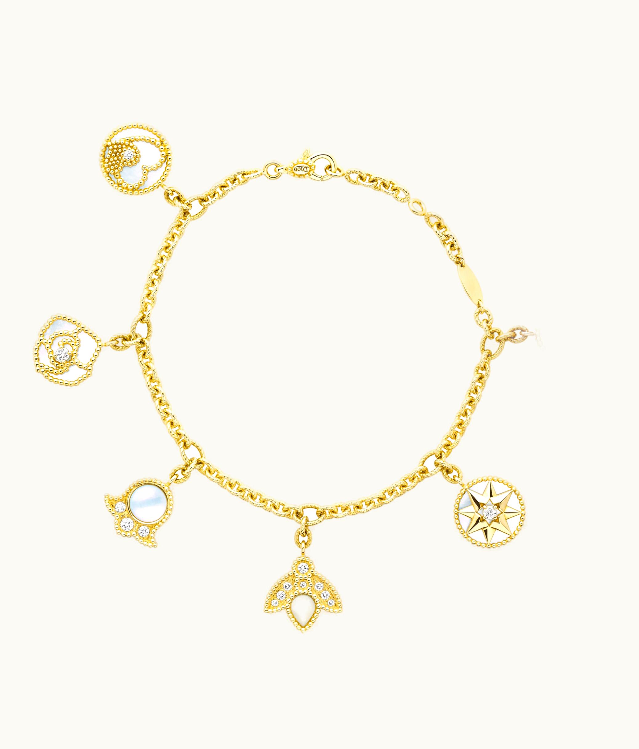 Dior Rose Des Vents Bracelet - Yellow Gold, Diamonds And Mother-of-Pearl