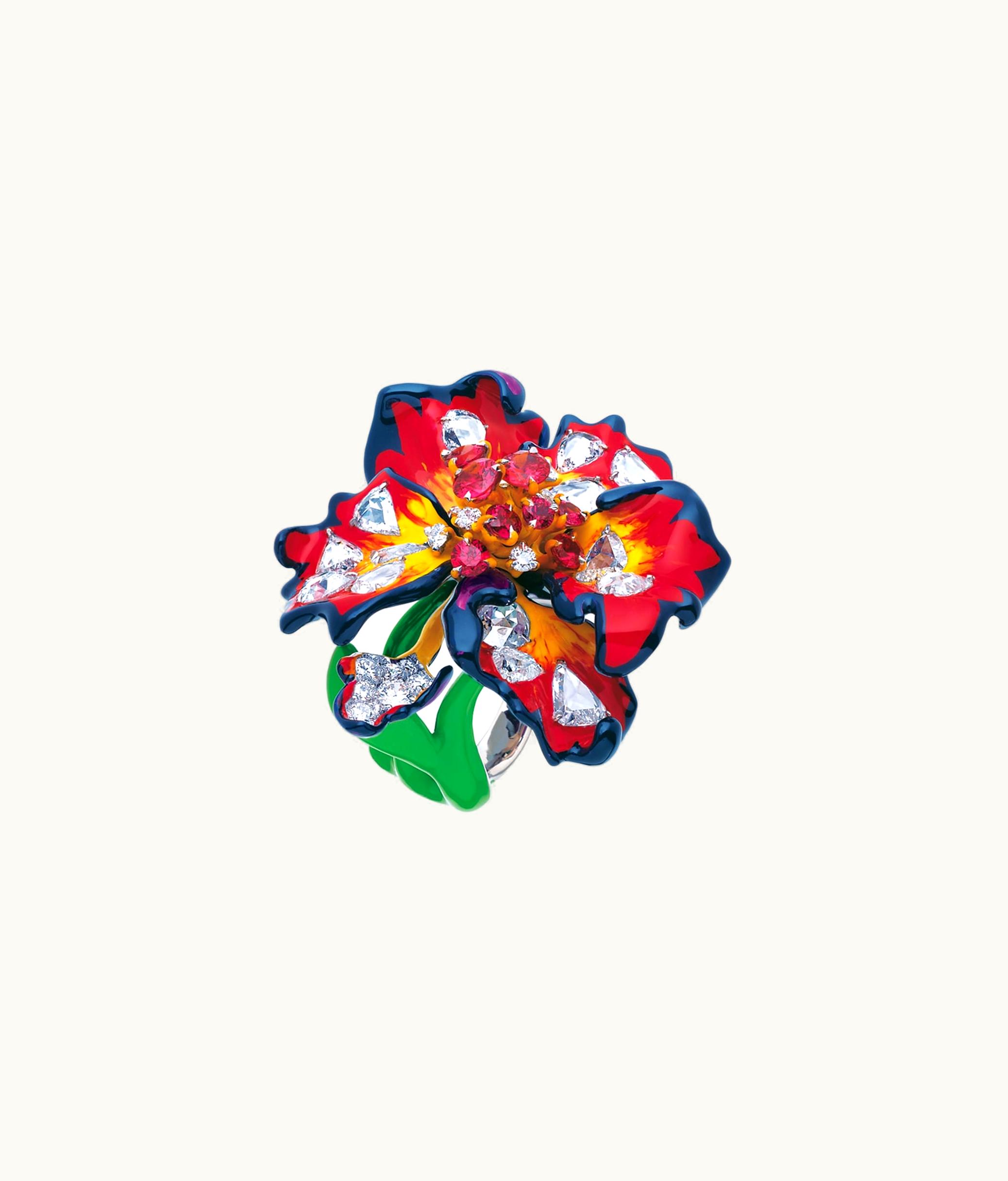 Dior Milly Carnivora Ring - 18k White Gold