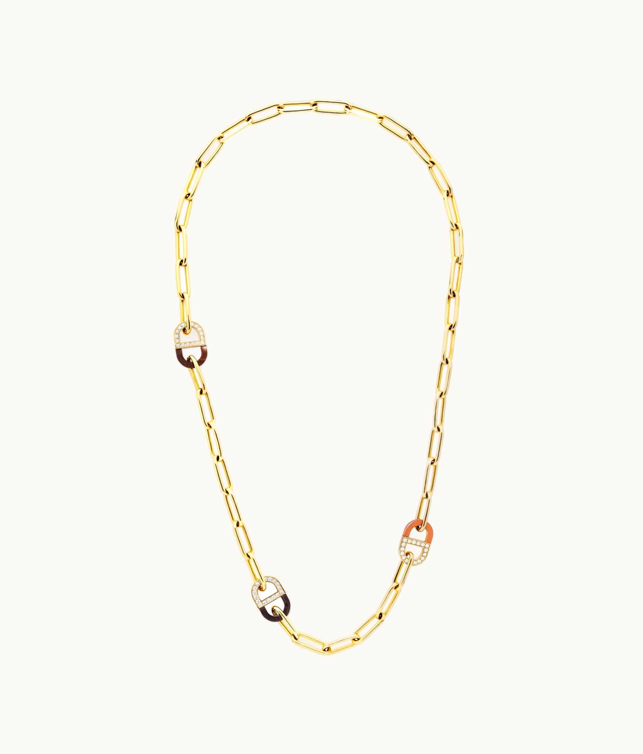 Dior Color Dior Long Necklace - Yellow Gold, Diamonds And Ebony