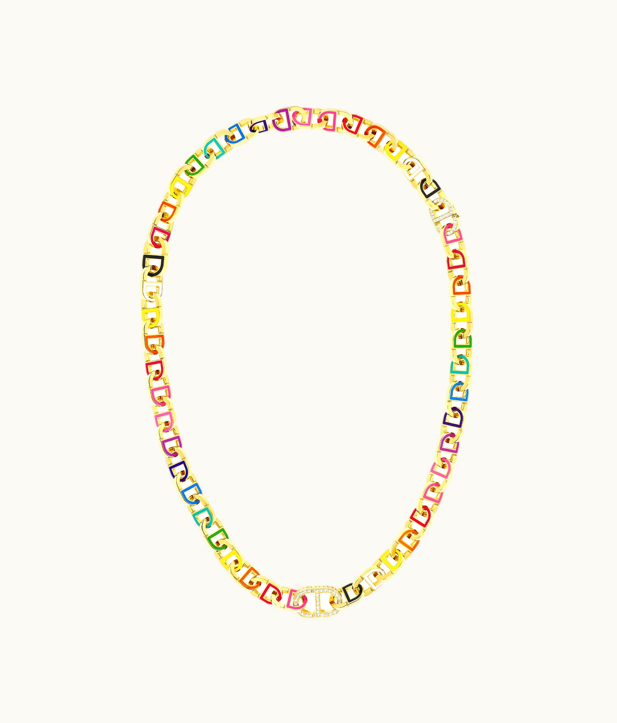 Dior Color Dior Modular Necklace And Bracelet - Yellow Gold, Diamonds And Lacquer