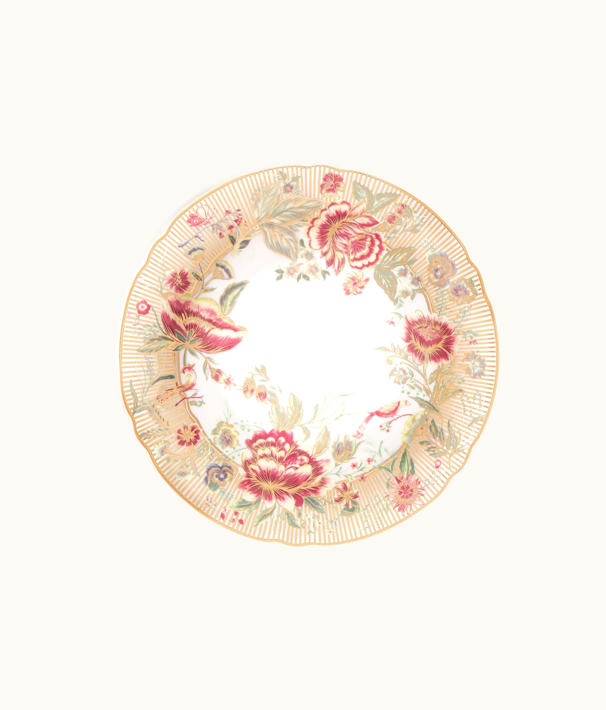 Dior Dinner Plate - Red Roses d'Hiver