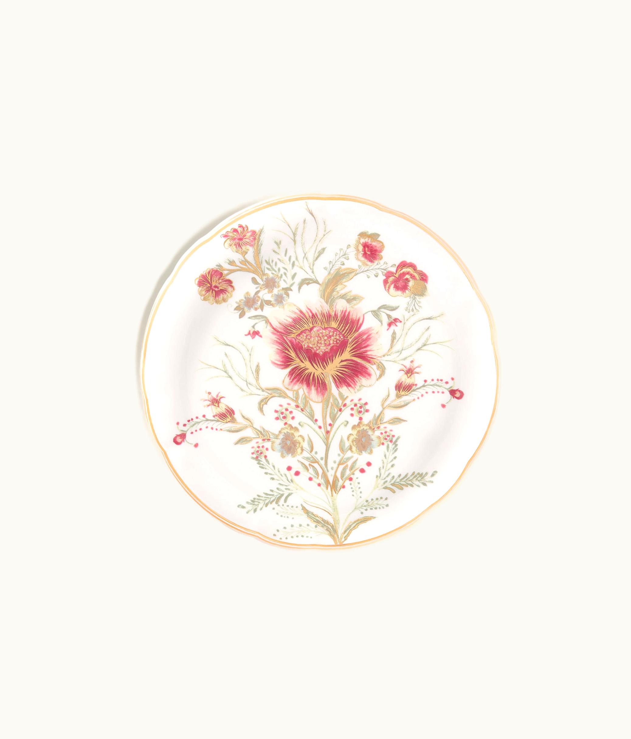 Dior Dessert Plate - Red Roses d'Hiver