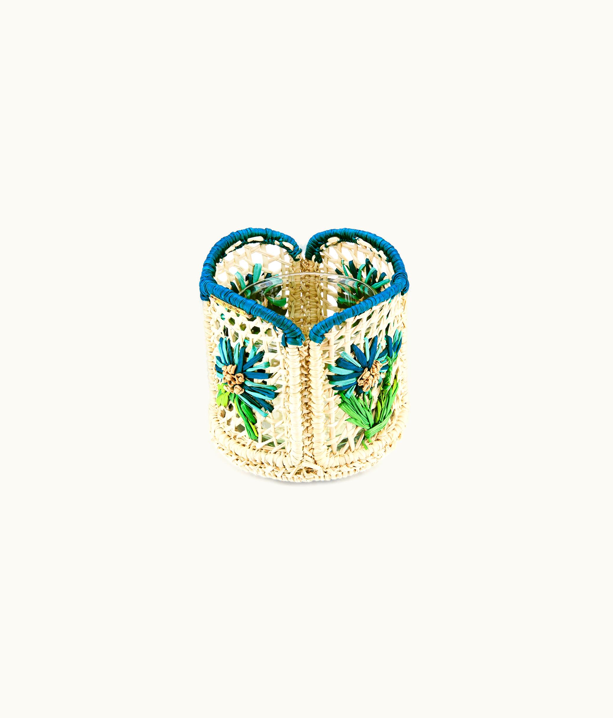 Dior Candle Holder - Blue Roses d'Hiver