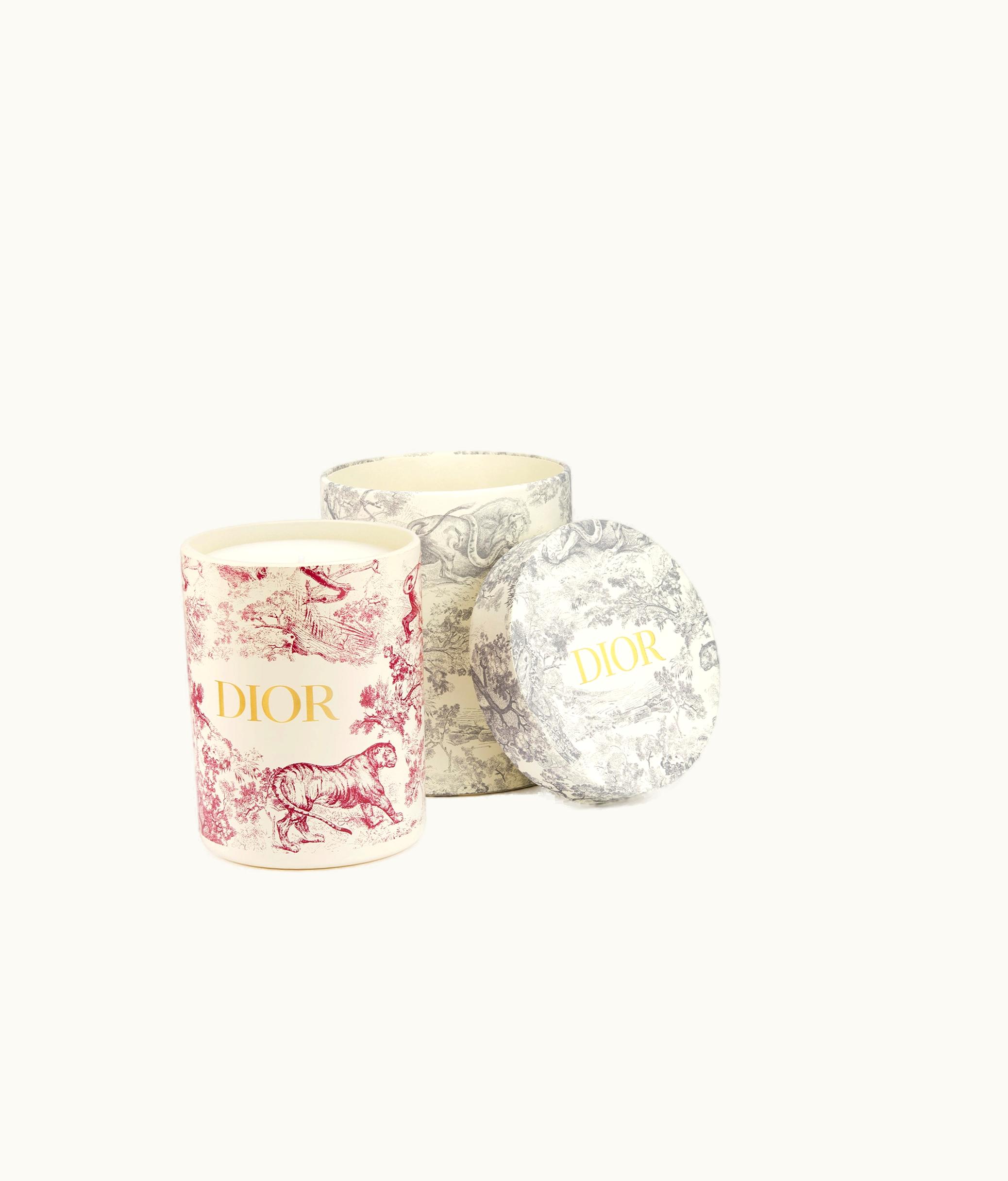 Dior Hortensia Grenat Scented Candle - Burgundy Toile De Jouy