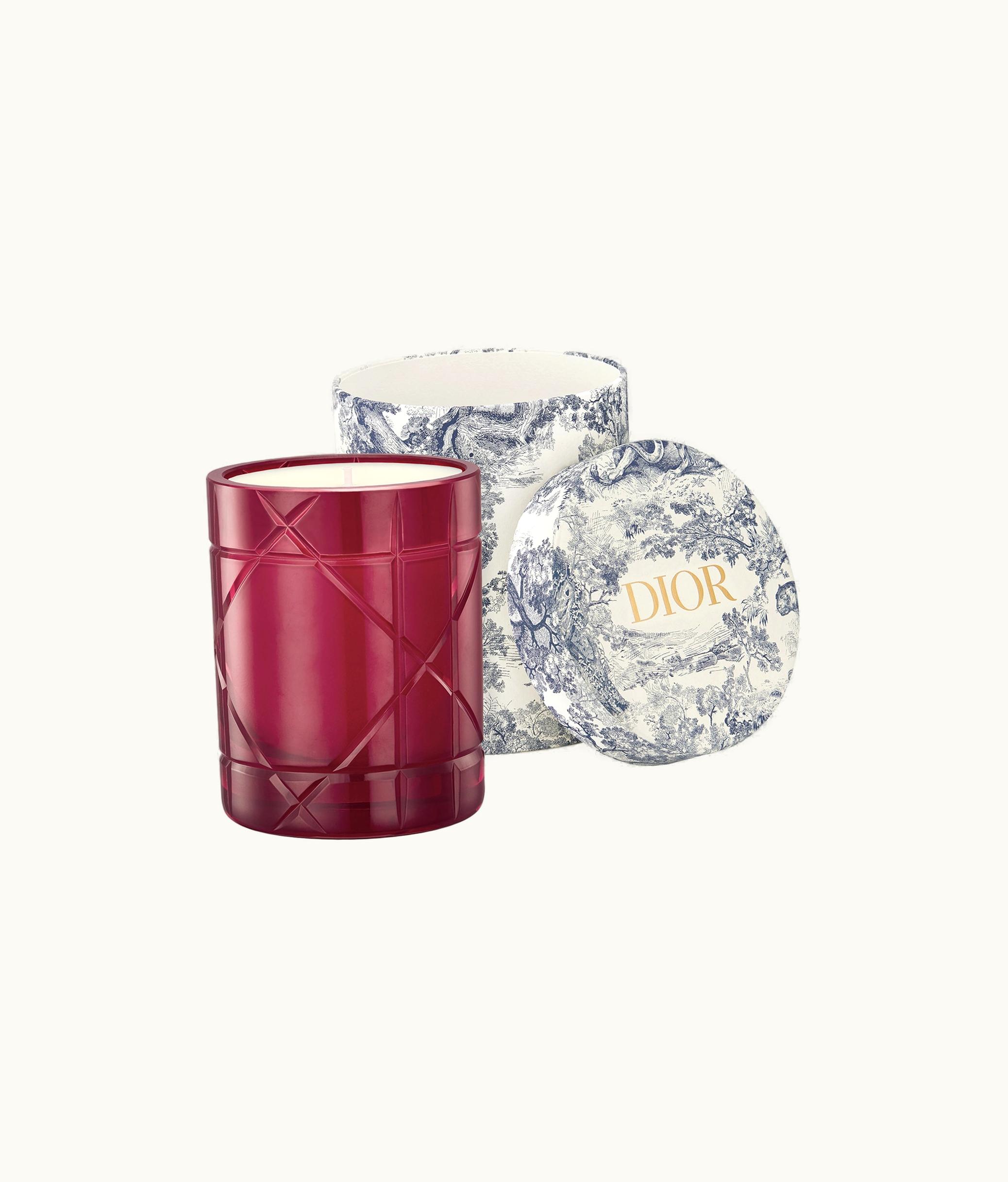 Dior New Baies Scented Candle - Burgundy Cannage