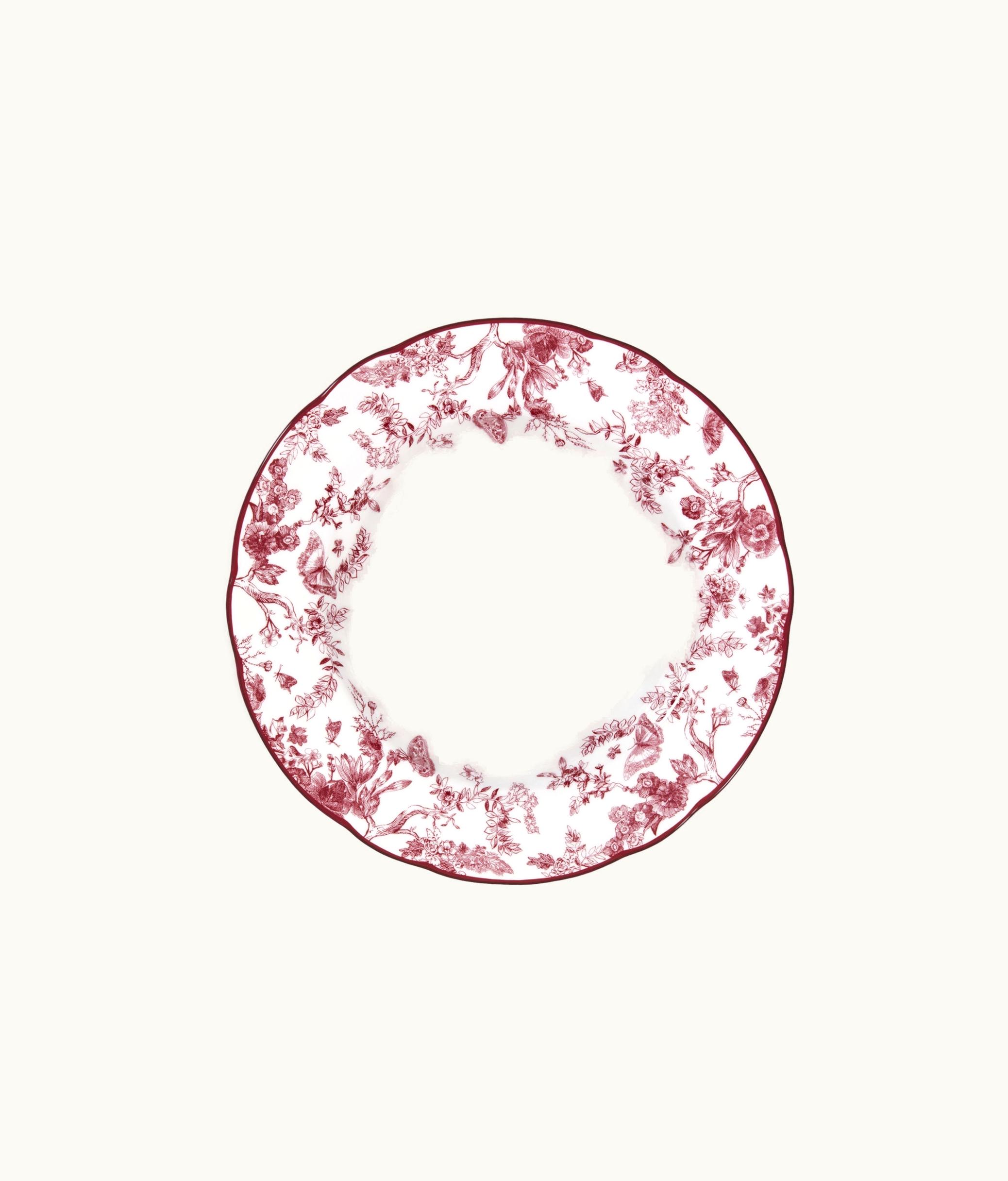 Dior Assiette À Soupe Toile De Jouy, Bordeaux