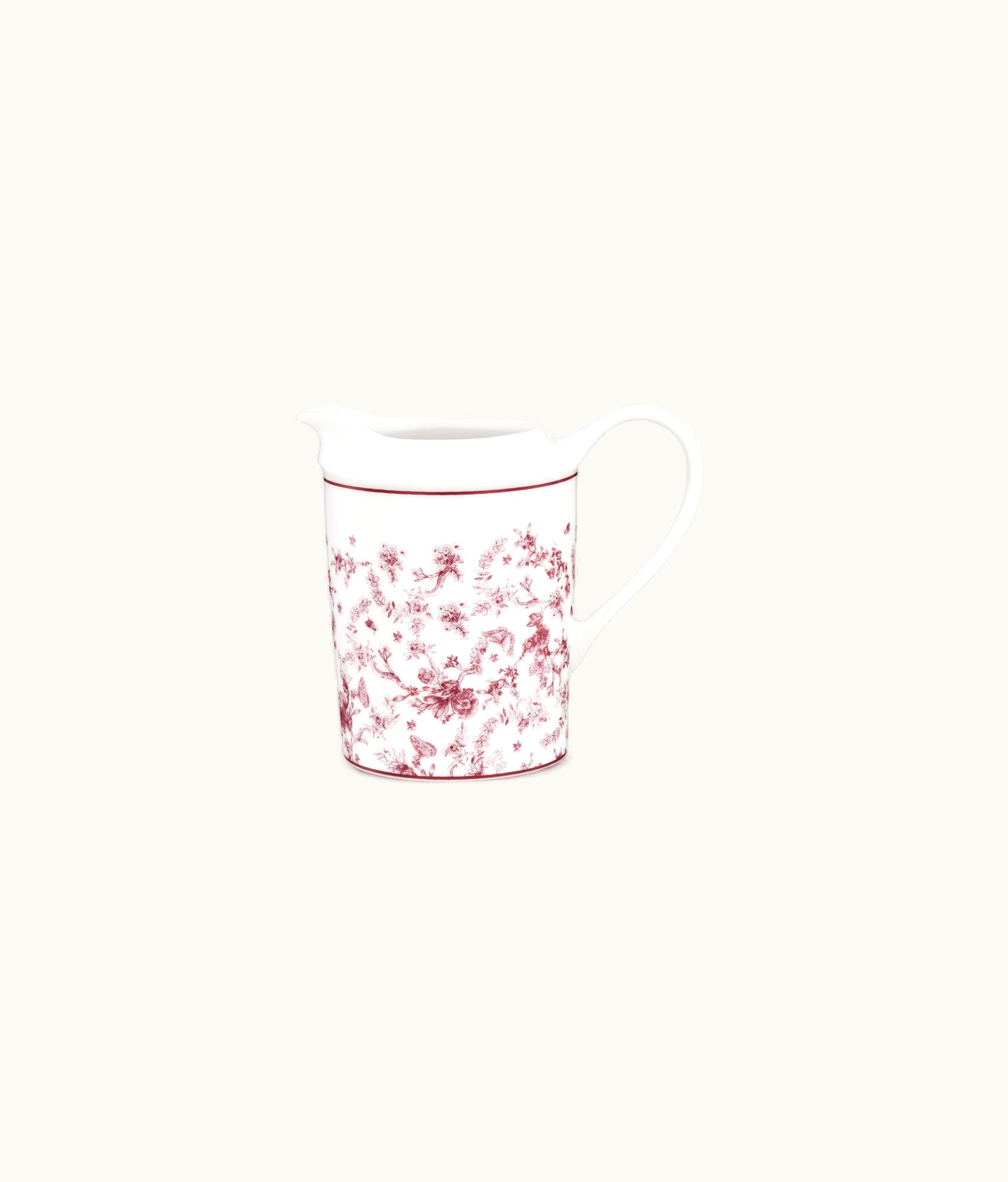 Dior Creamer - Burgundy Toile De Jouy