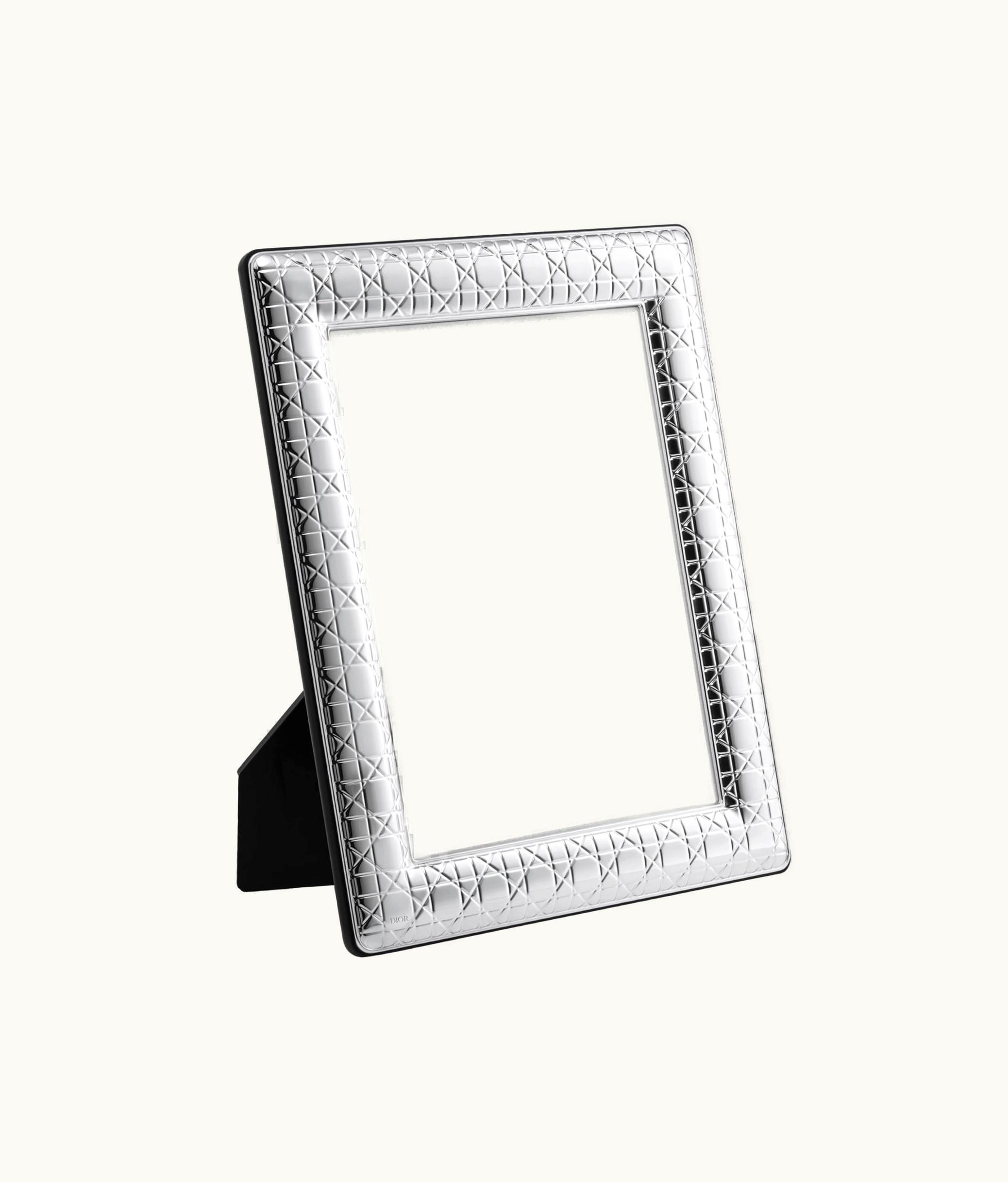 Dior Large Frame - Silver-Finish Cannage