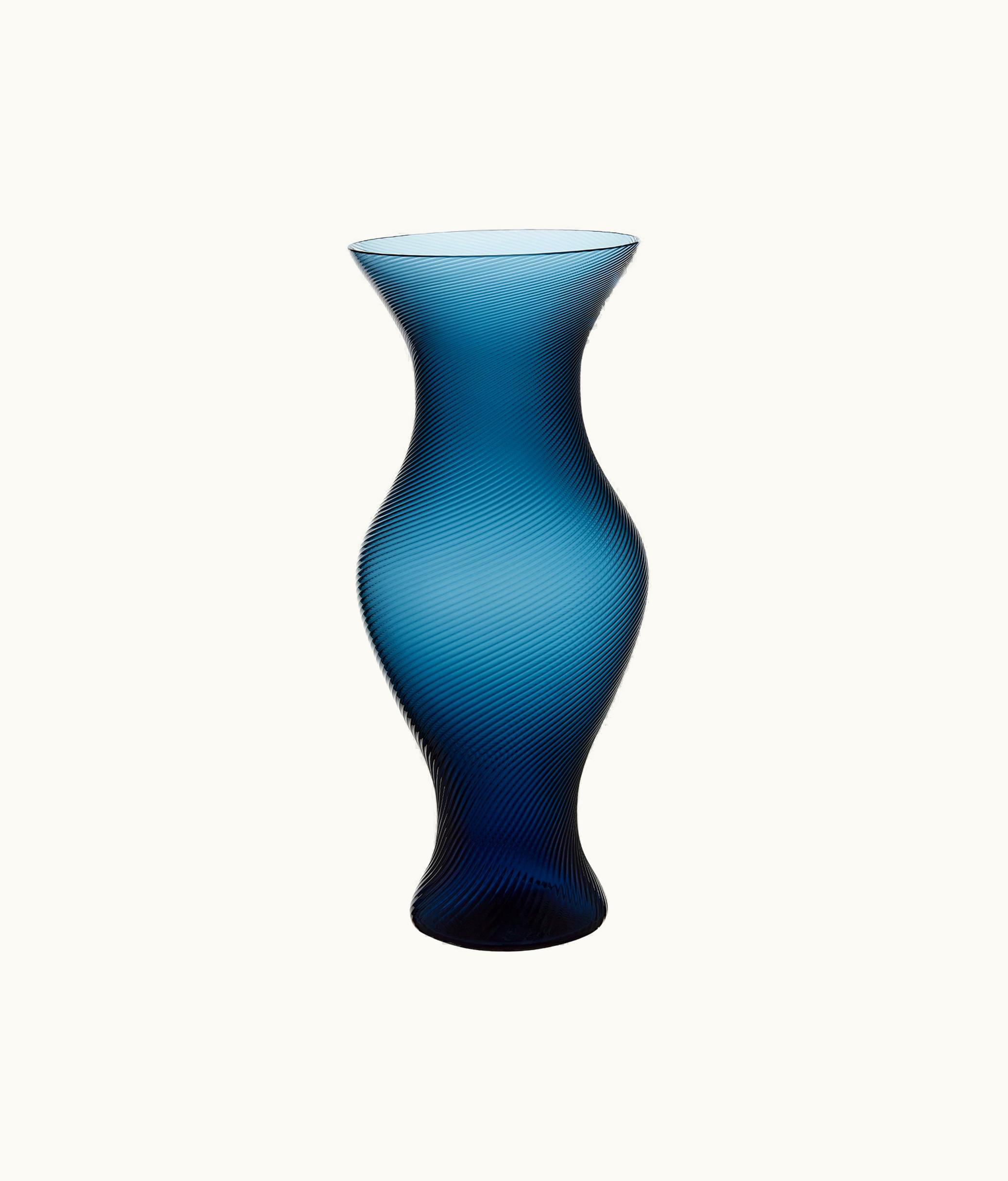 Dior Large Vase - Blue Striated Granville