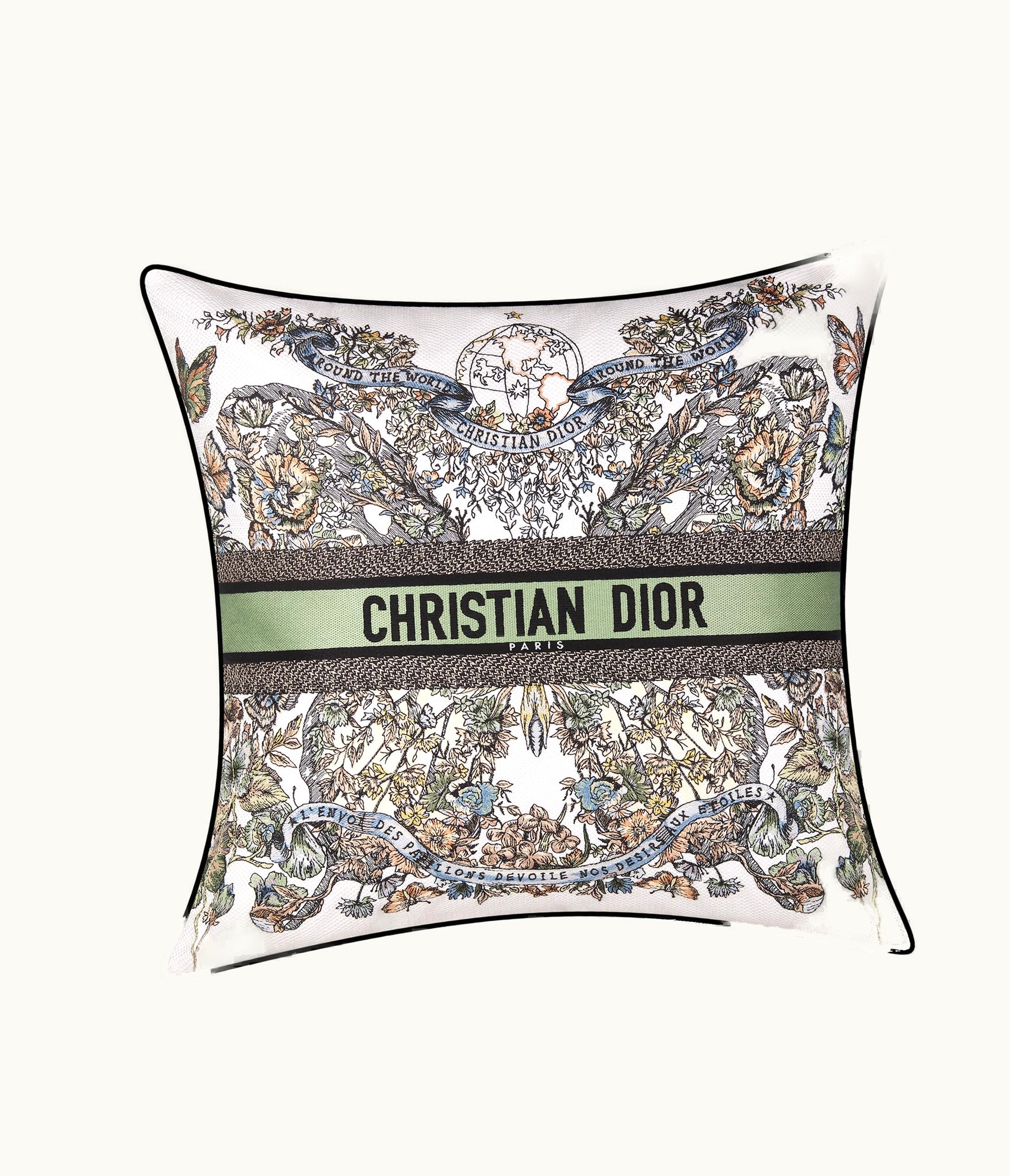 Dior Large Square Pillow - Green Cruise 24