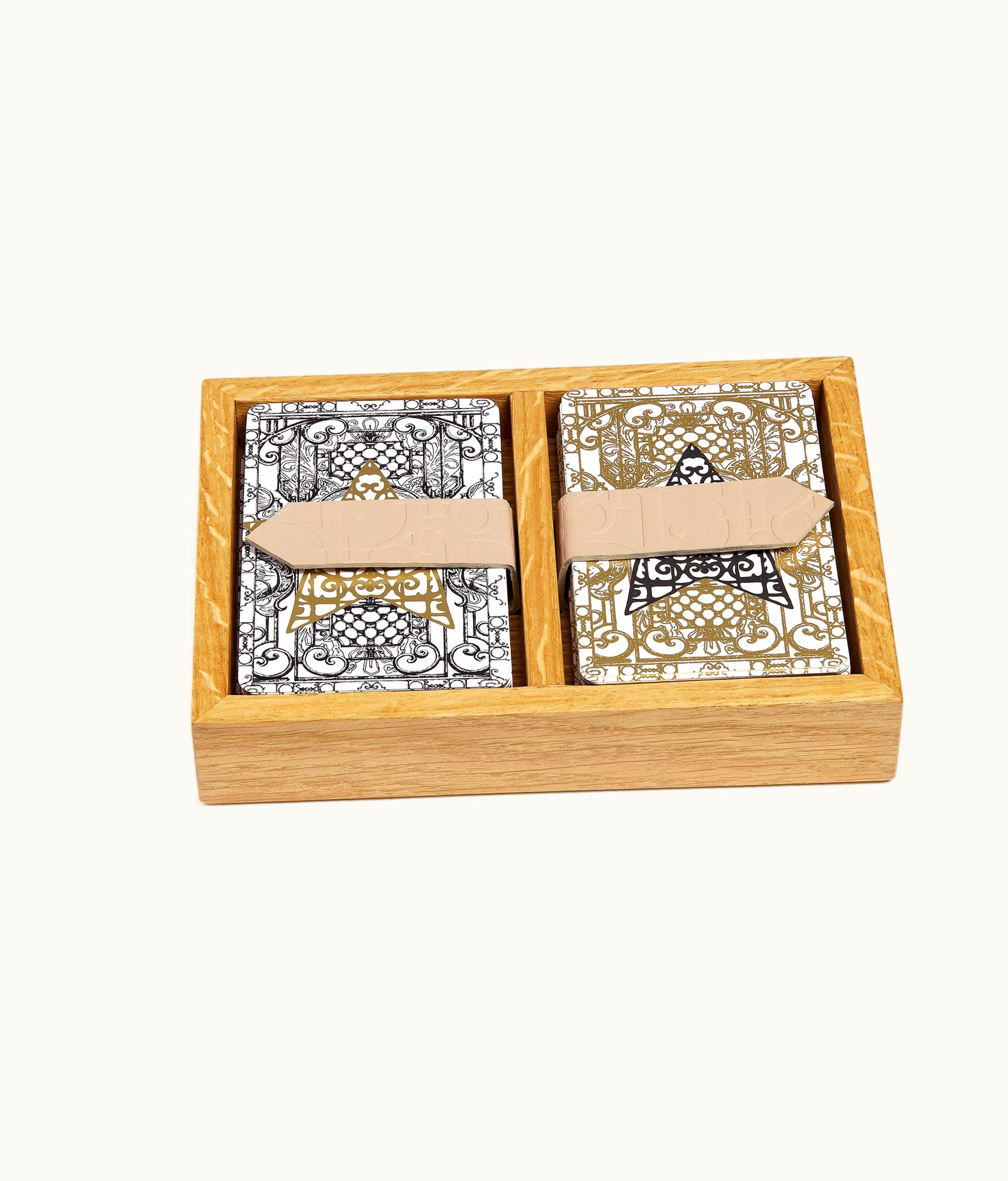 Dior Box With Two Decks Of Cards - Dior Maison X Pierre Yovanovitch, Oak Wood