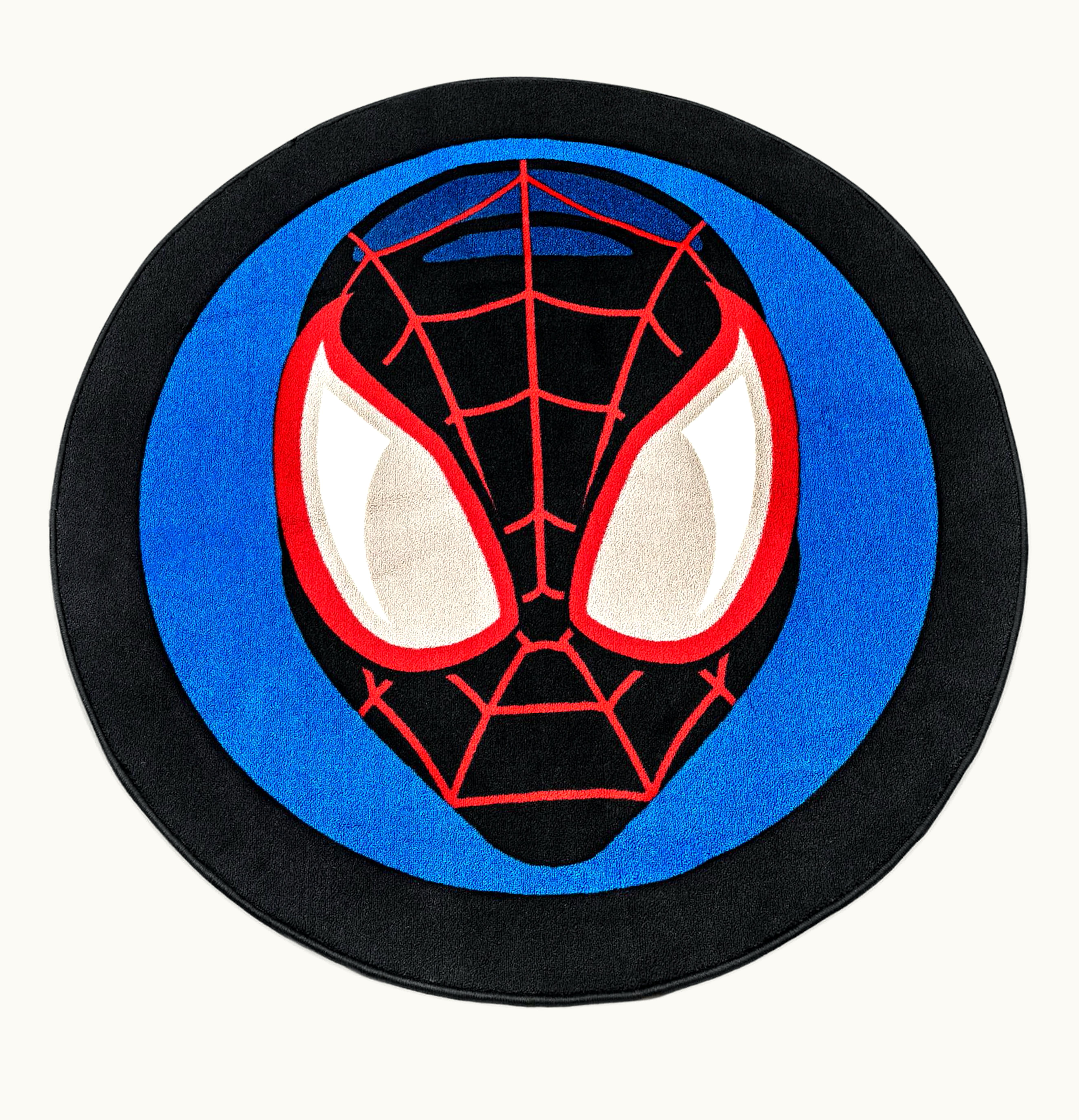 Marvel Marvel Spider Man Miles Morales Mask Round Printed Area Rug
