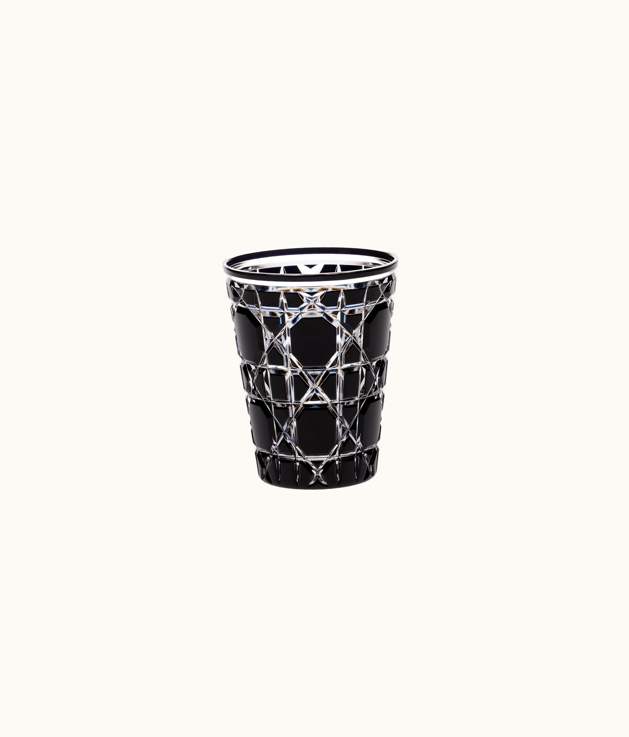 Dior Water Glass - Black Cannage