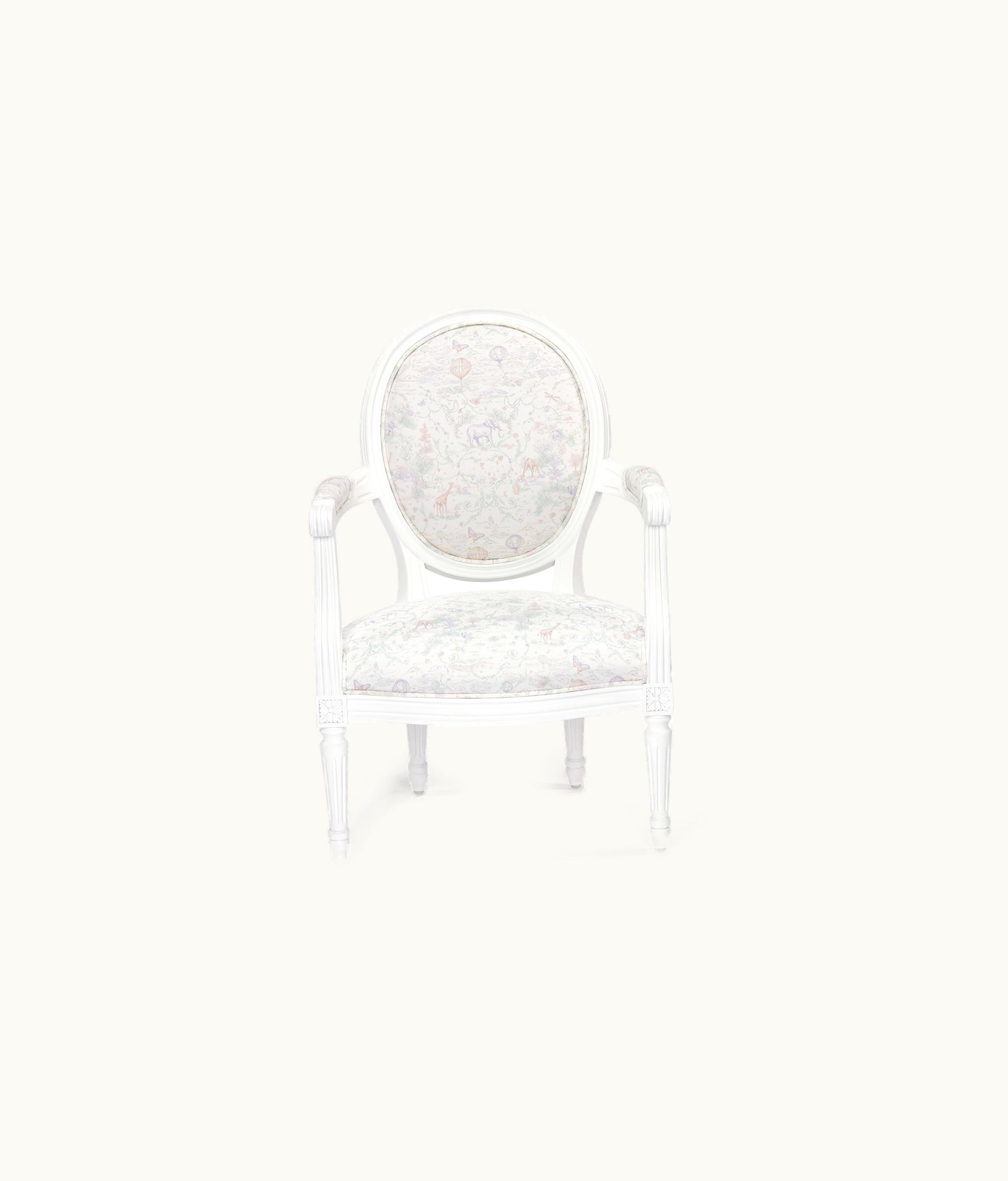 Dior Armchair - Multicolor Toile De Jouy Kids