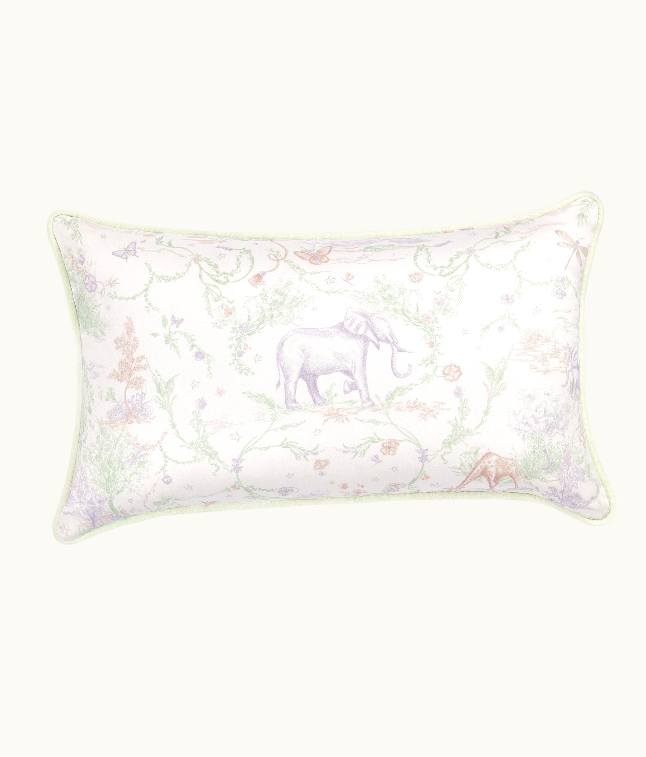 Dior Large Rectangular Pillow - Multicolor Toile De Jouy Kids