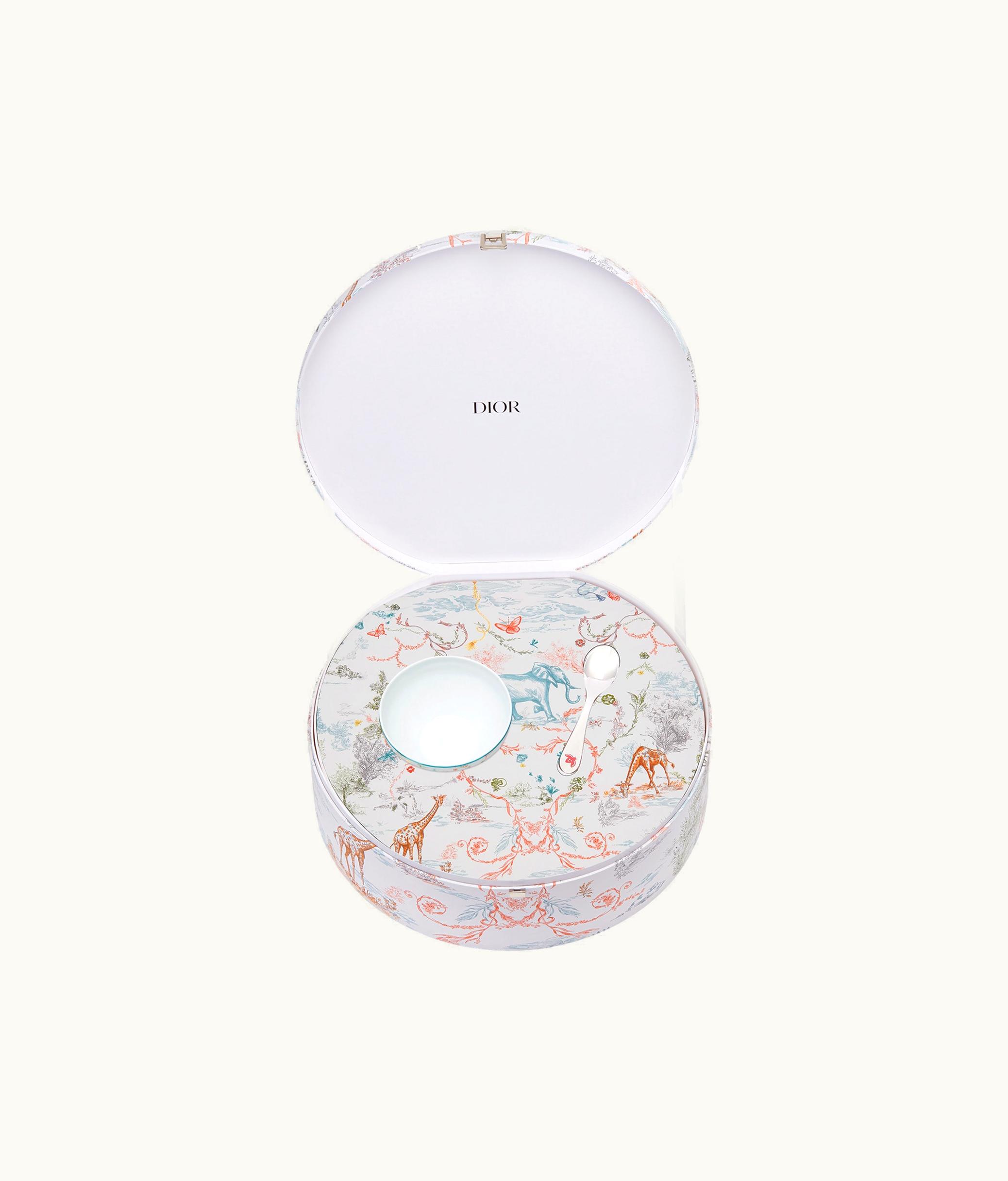 Dior Bowl And Spoon Set - Multicolor Toile De Jouy Kids