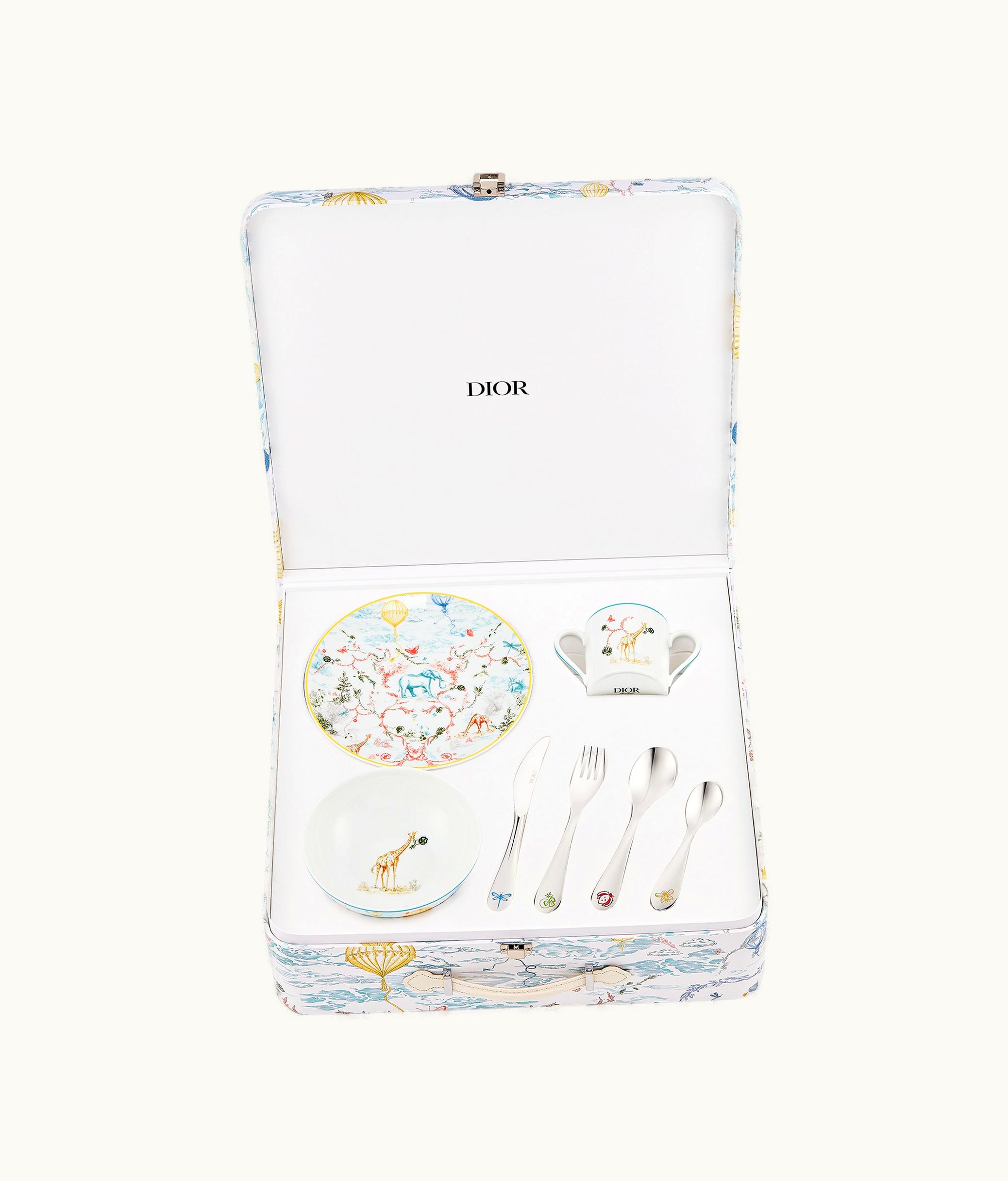 Dior My First Dinner Set - Multicolor Toile De Jouy Kids