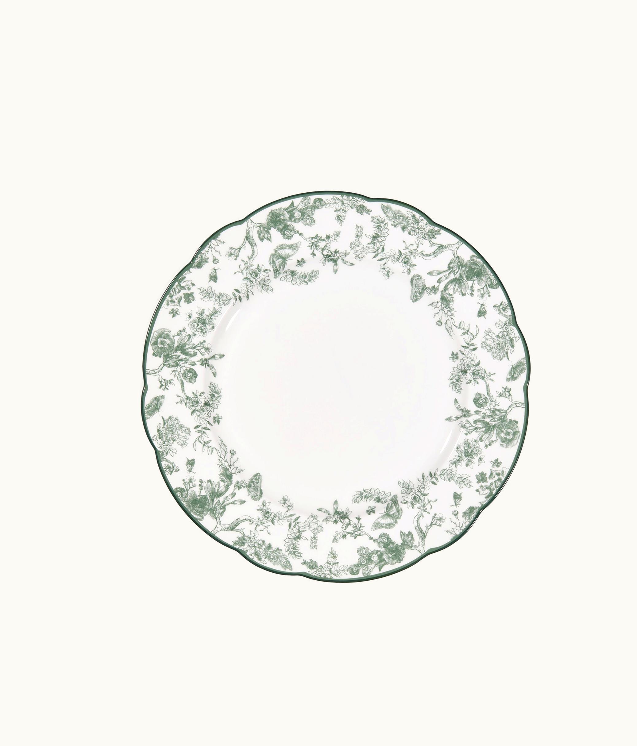 Dior Dinner Plate - Linden Green Toile De Jouy