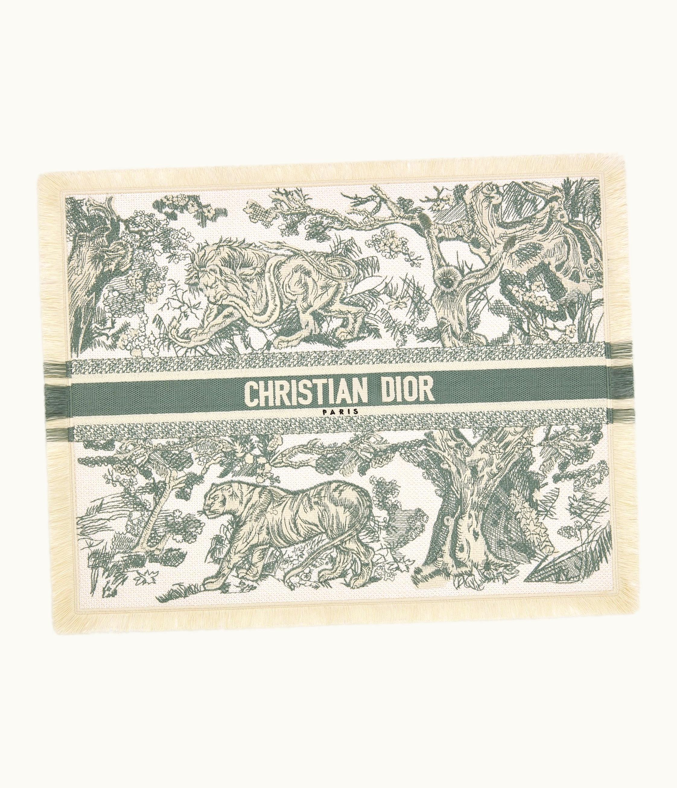 Dior Placemat - Linden Green Toile De Jouy