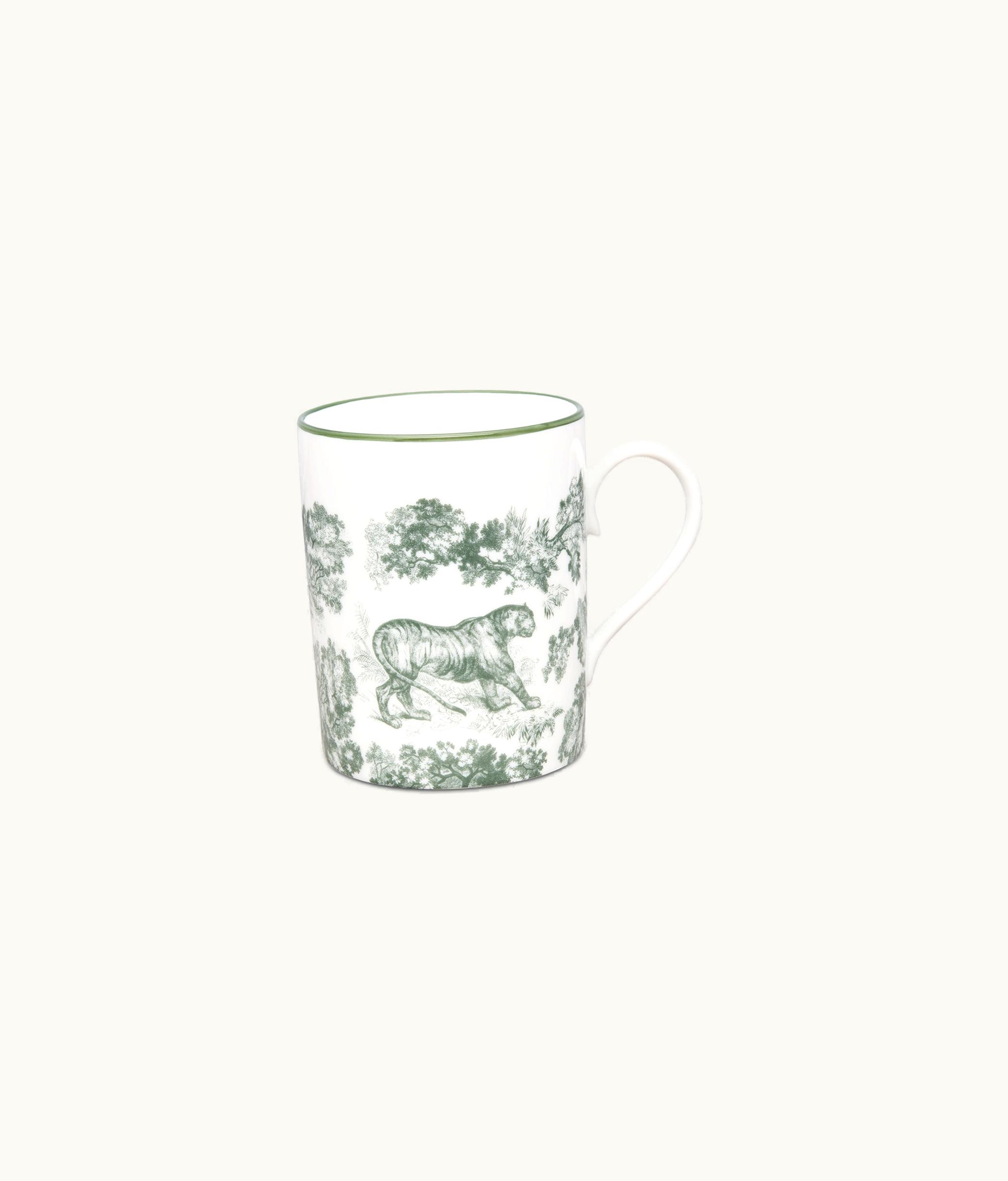 Dior Mug - Linden Green Toile De Jouy