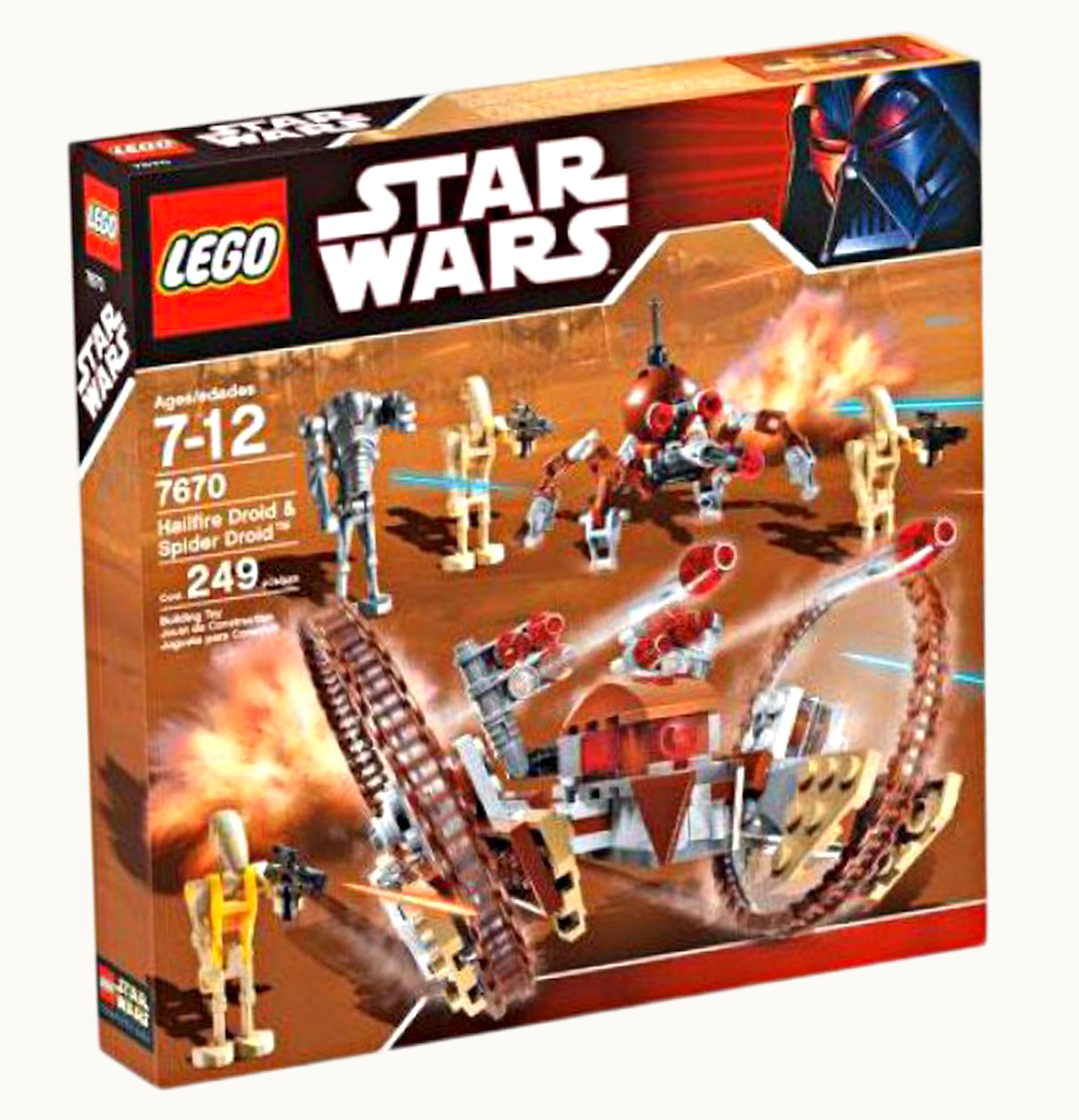 LEGO LEGO Star Wars The Clone Wars Hailfire Droid Spider Droid Set 7670