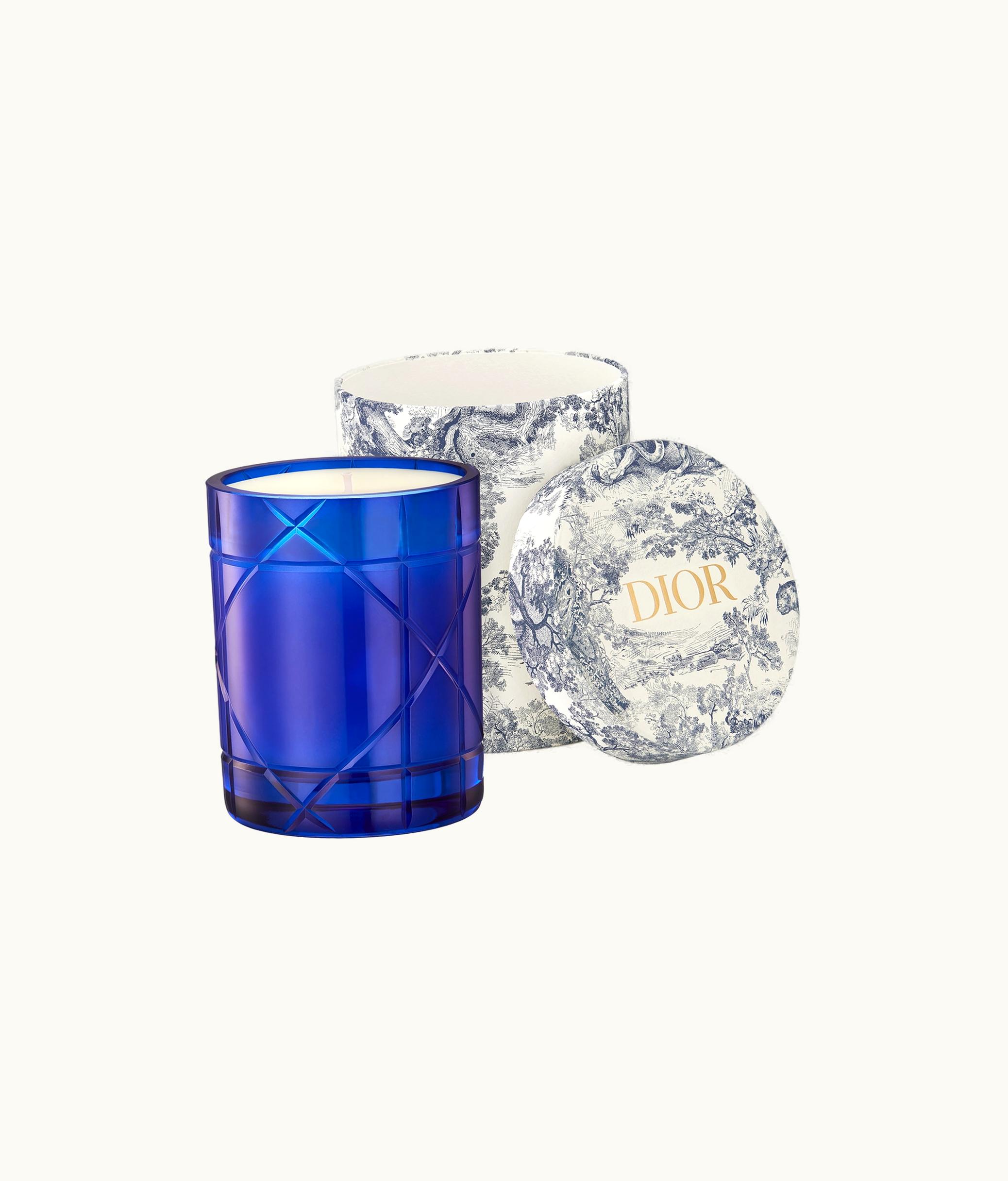 Dior Feuille De Figuier Scented Candle - Blue Cannage