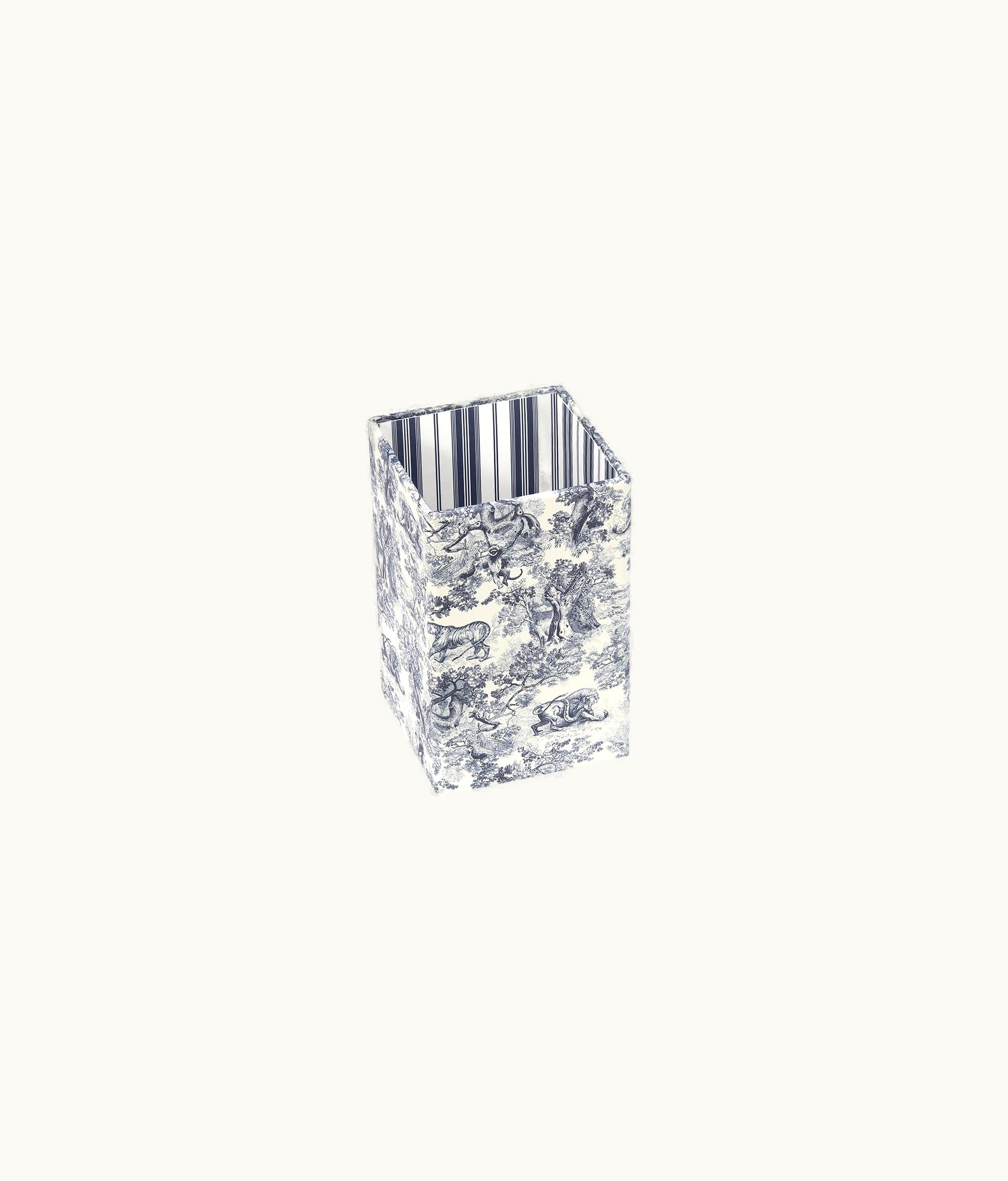 Dior Square Pencil Holder - Blue Toile De Jouy