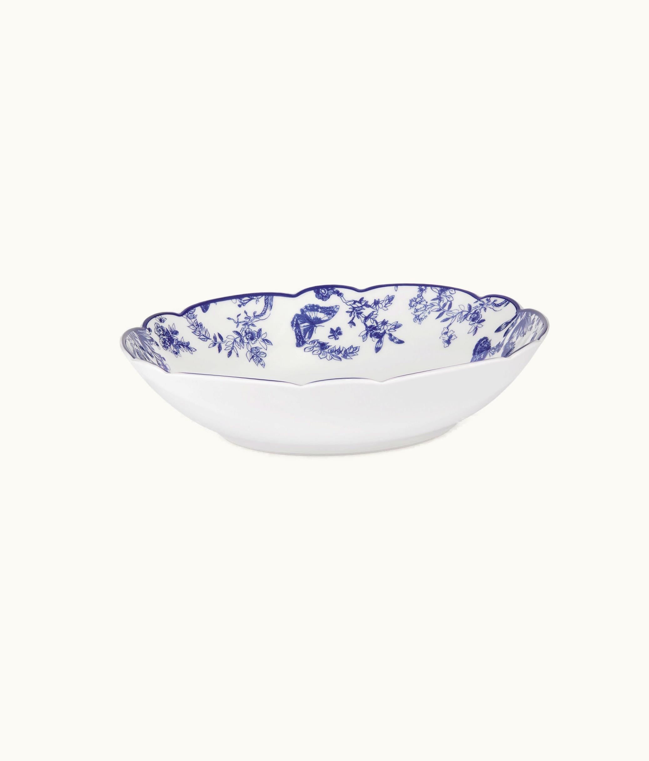 Dior Pasta Plate - White And Blue Toile De Jouy