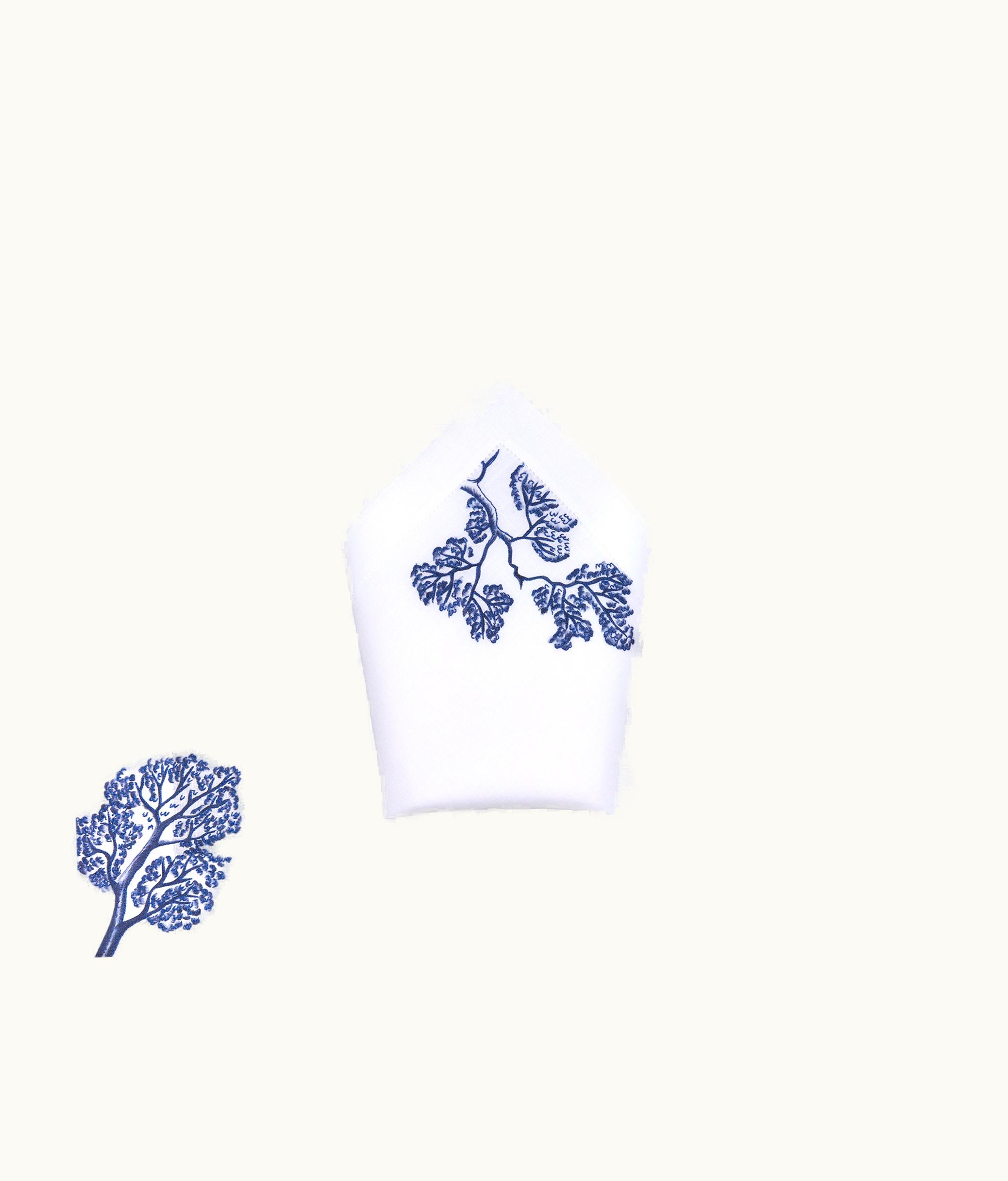 Dior Placemat And Napkin Set - Blue Toile De Jouy