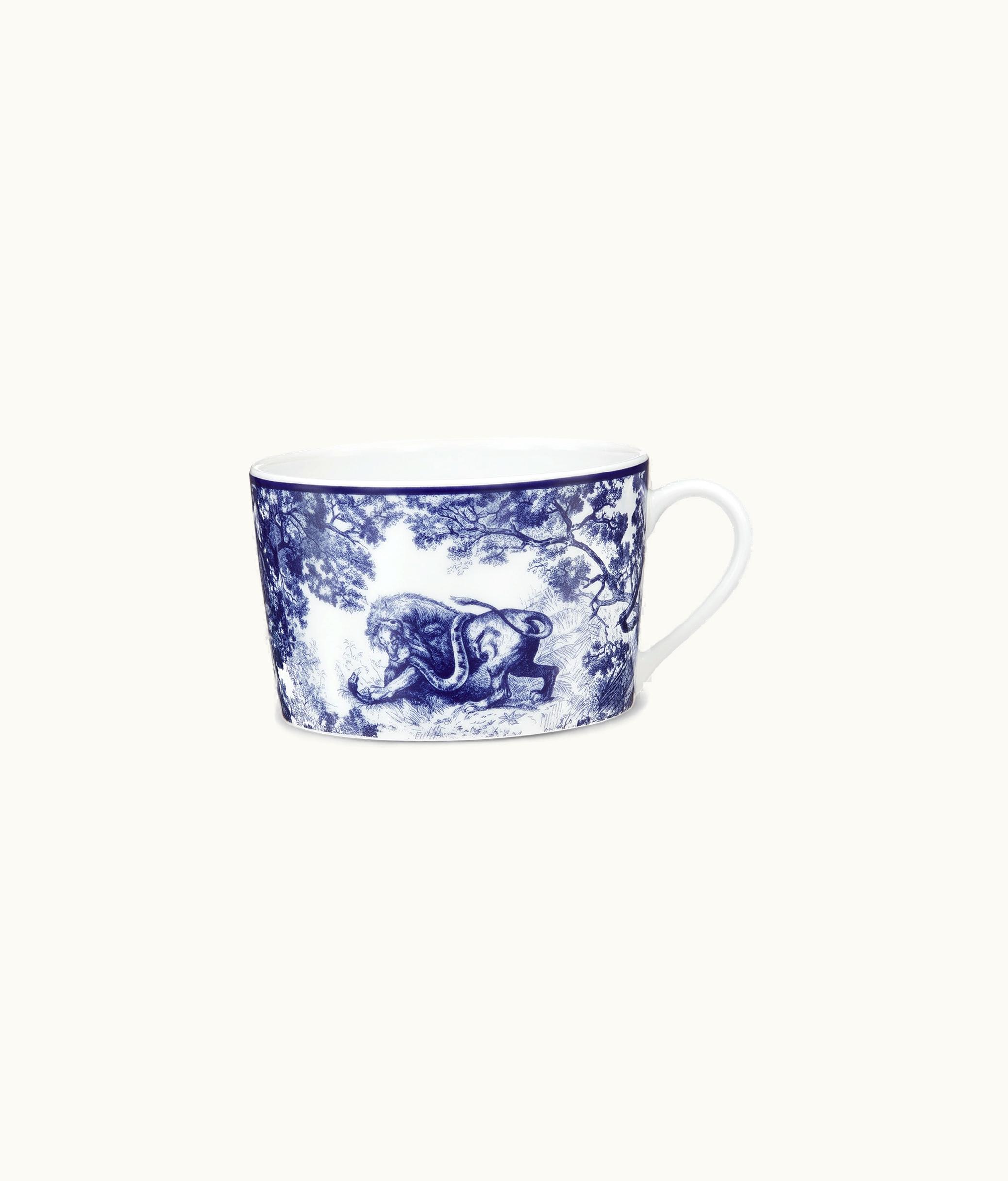 Dior Breakfast Cup - White And Blue Toile De Jouy
