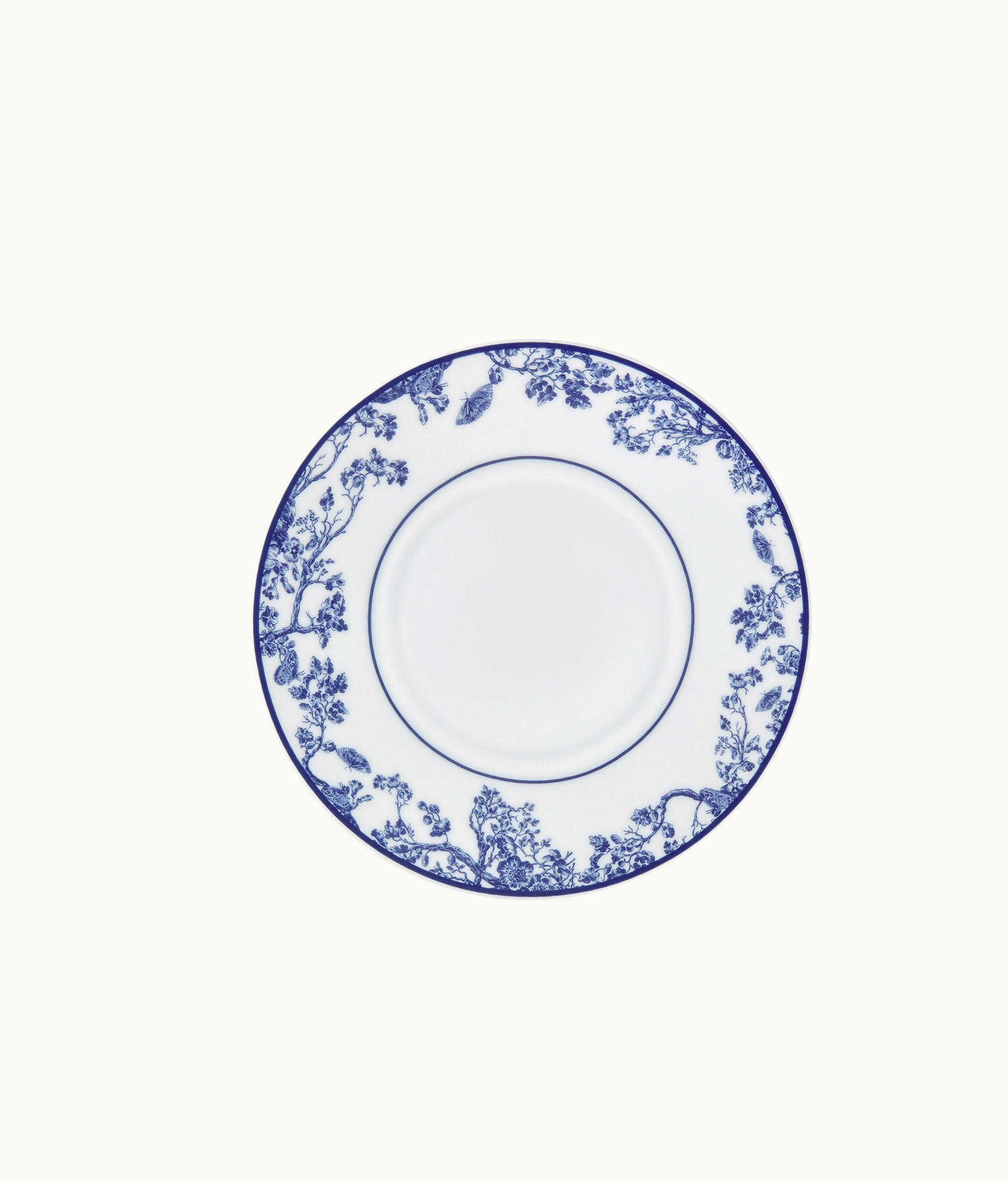 Dior Breakfast Saucer - White And Blue Toile De Jouy