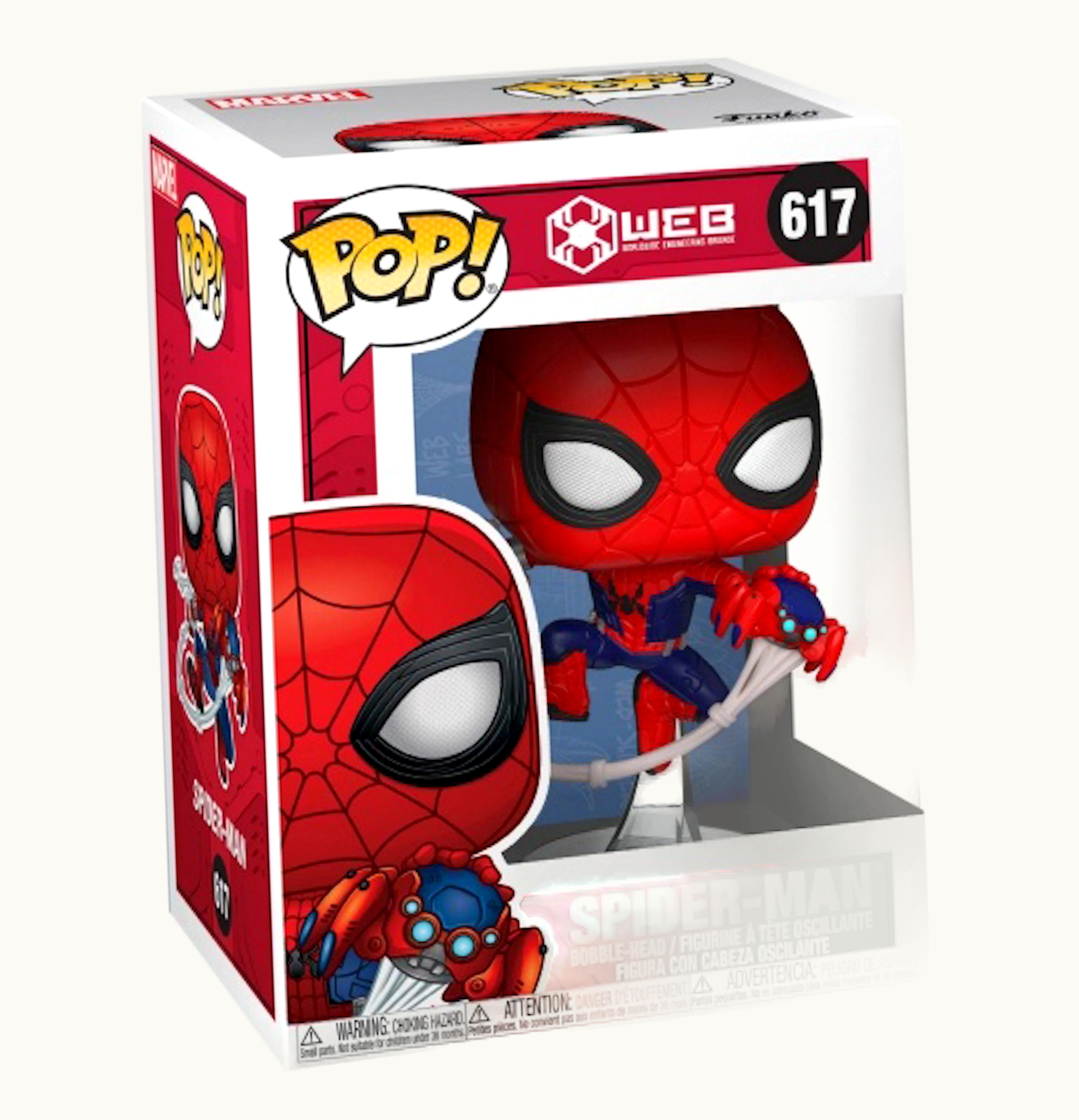 Funko Funko Pop WEB Spider Man Disney Exclusive Bobble Head Figure 617
