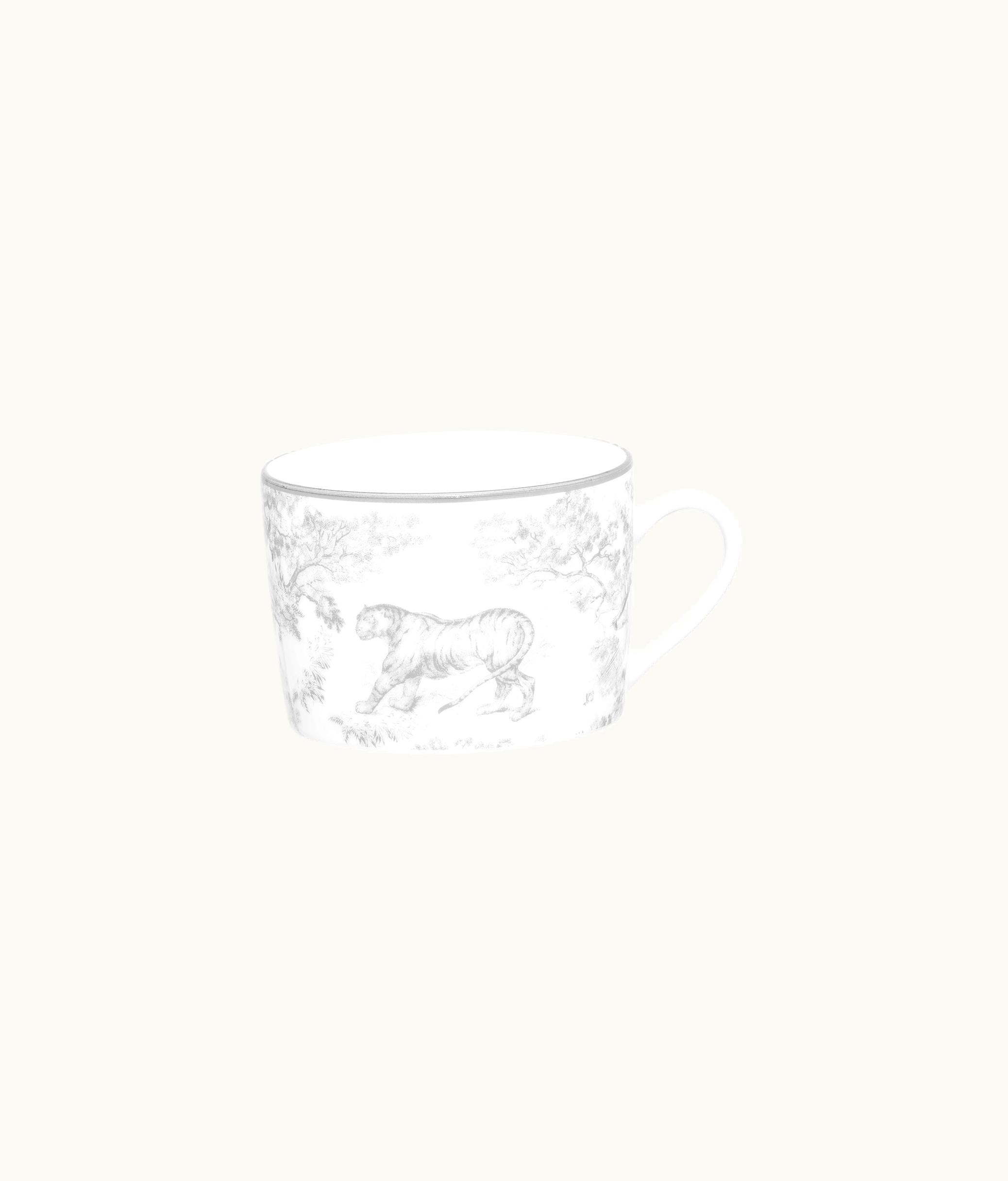 Dior Teacup - Gray Toile De Jouy