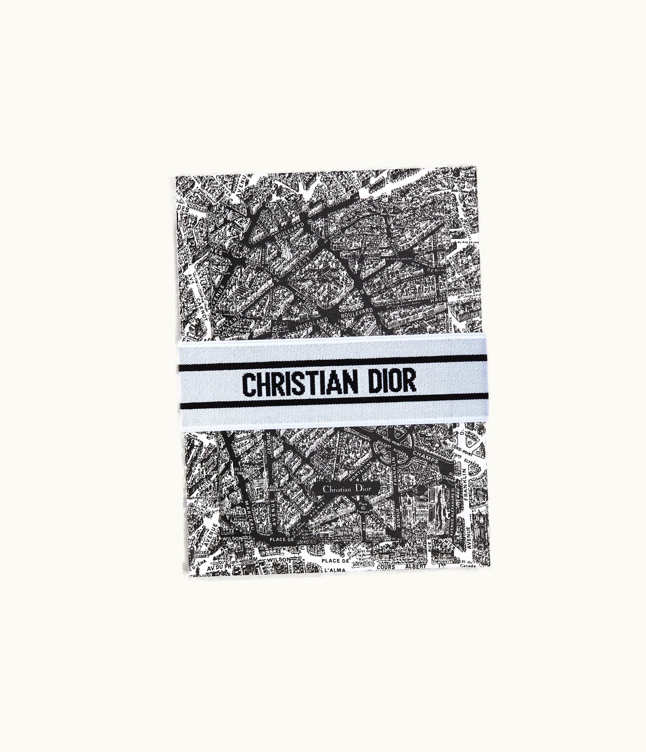 Dior Set Of 2 Notebooks - White And Black Plan De Paris Motif