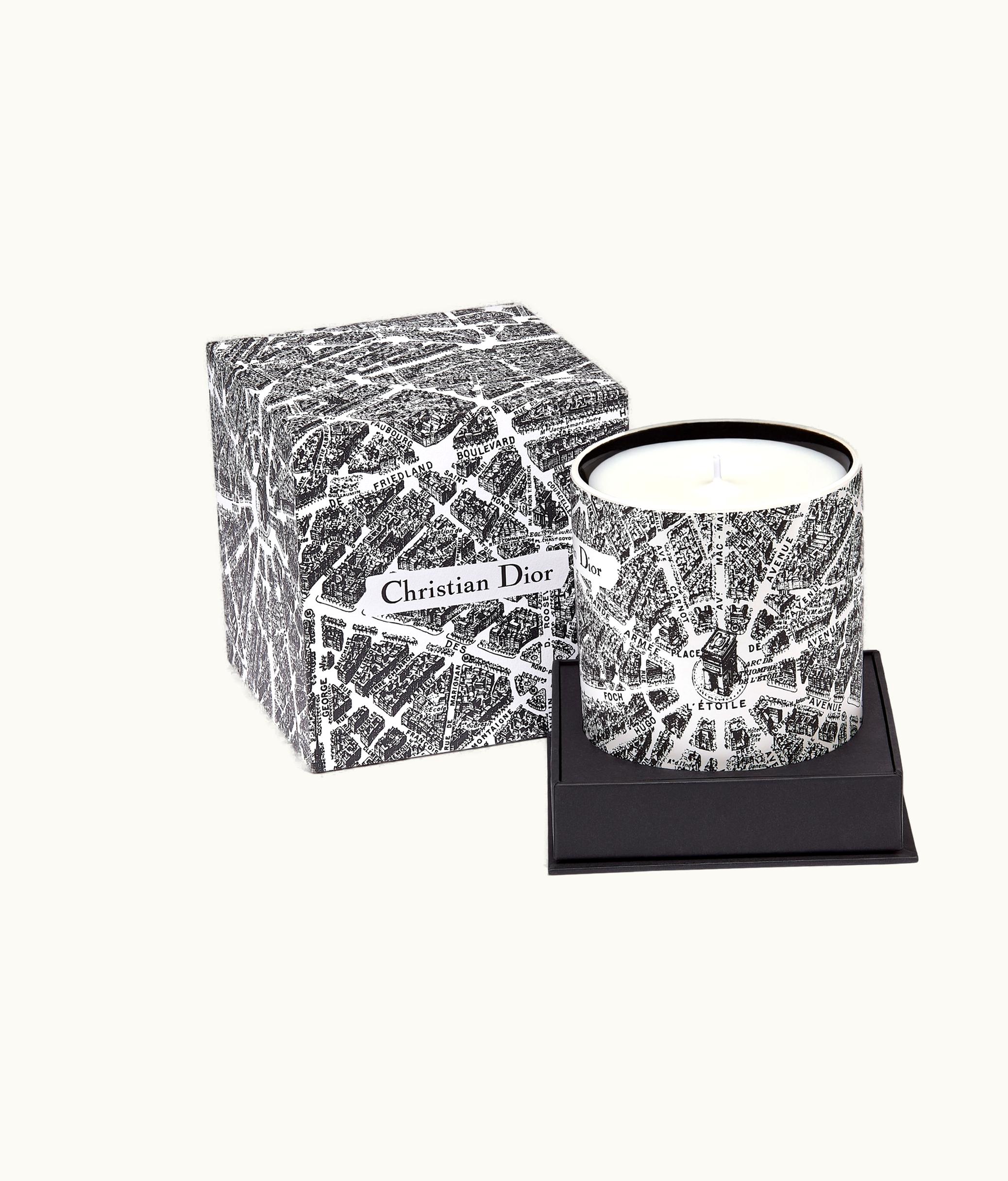 Dior Baies De Rose Bergamote Scented Candle - Black And White Plan De Paris