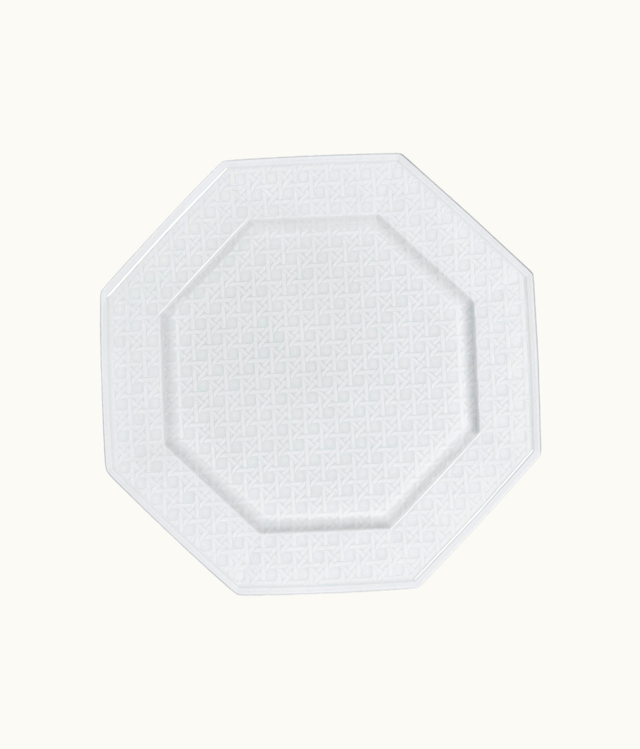 Dior Dinner Plate - White Miss Dior Cannage