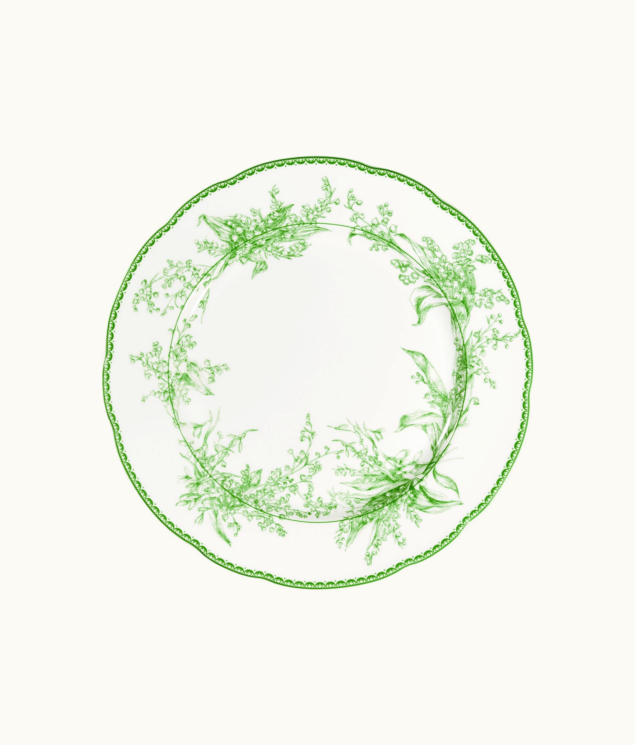Dior Dinner Plate - Green New Lily Of The Valley