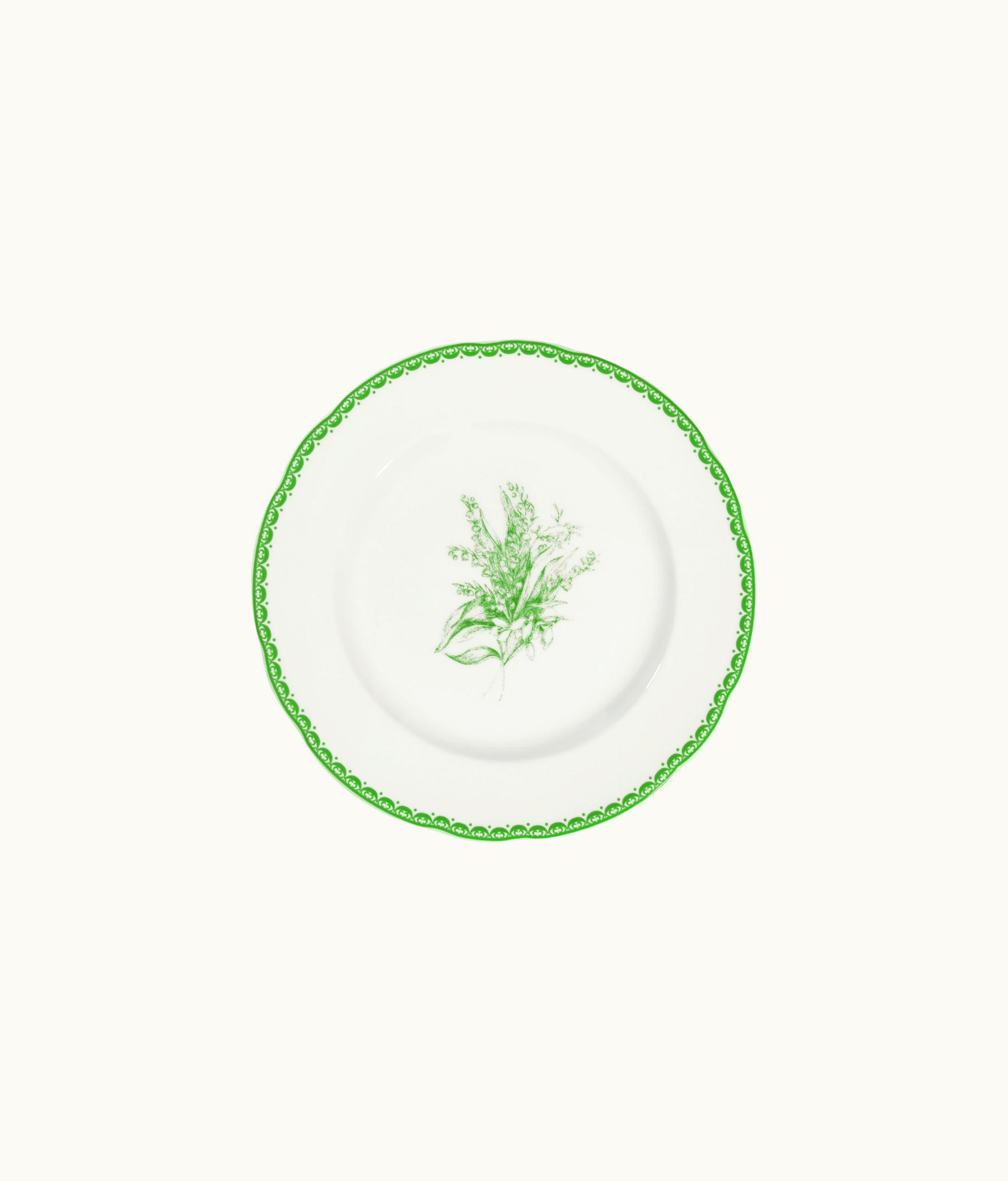 Dior Side Plate - Green New Lily Of The Valley