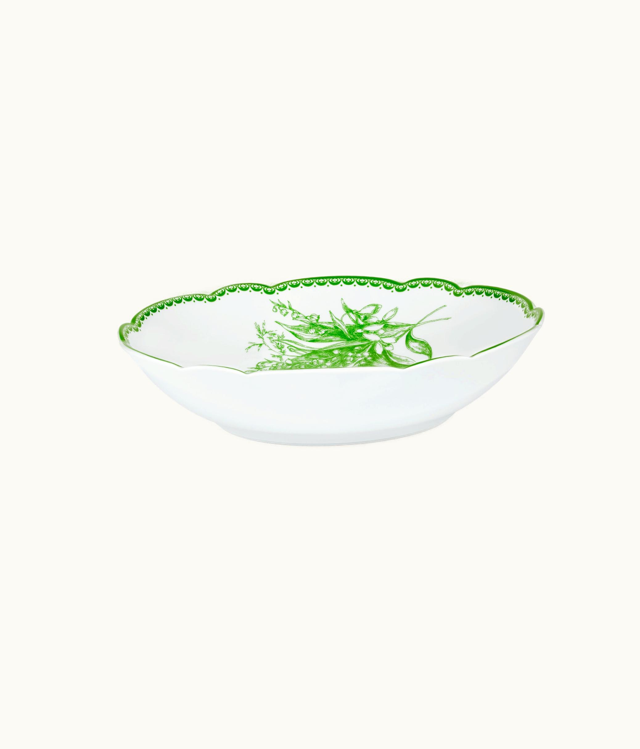 Dior Pasta Plate - Green New Lily Of The Valley